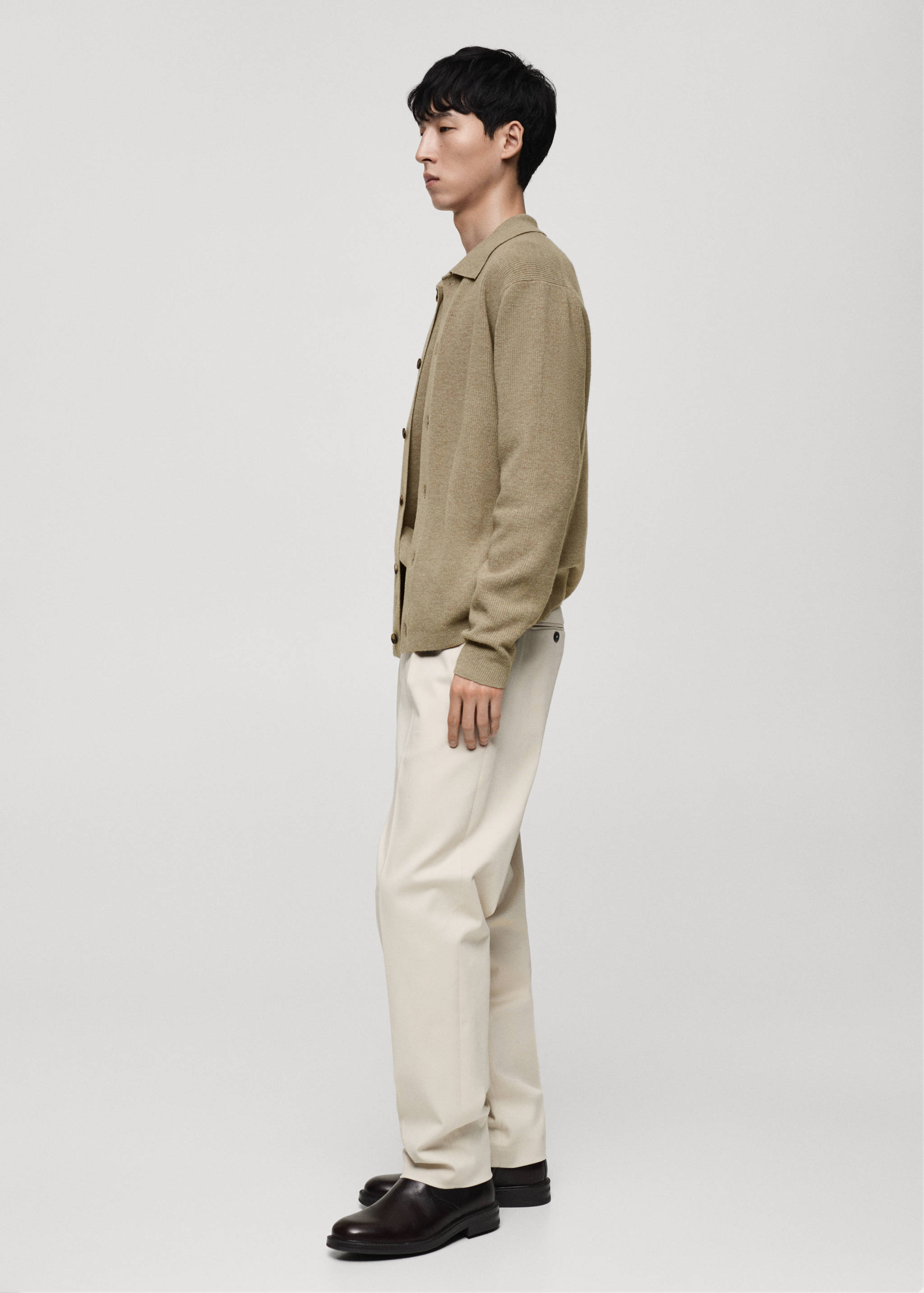 Cardigan polo laine mélangée - Détail de l'article 2