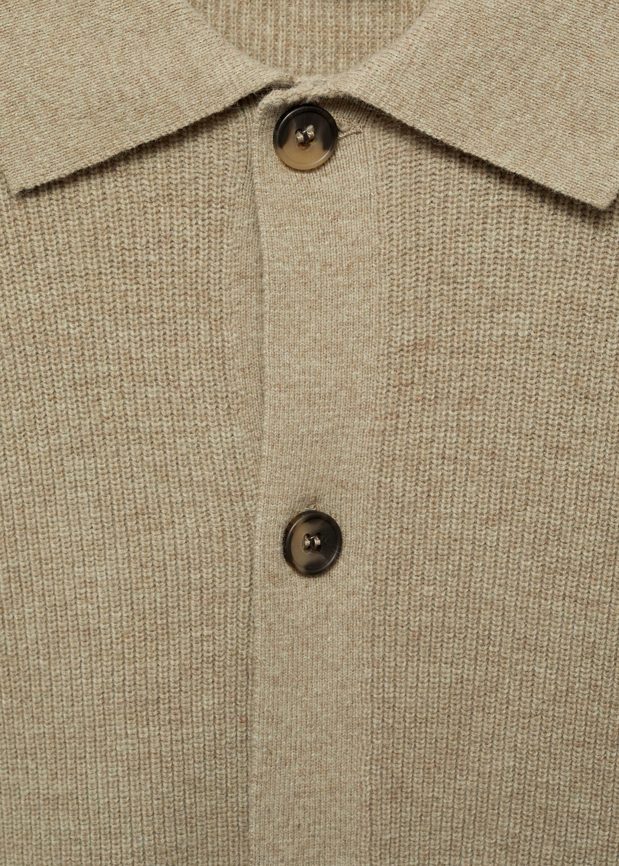 Cardigan polo laine mélangée - Détail de l'article 8