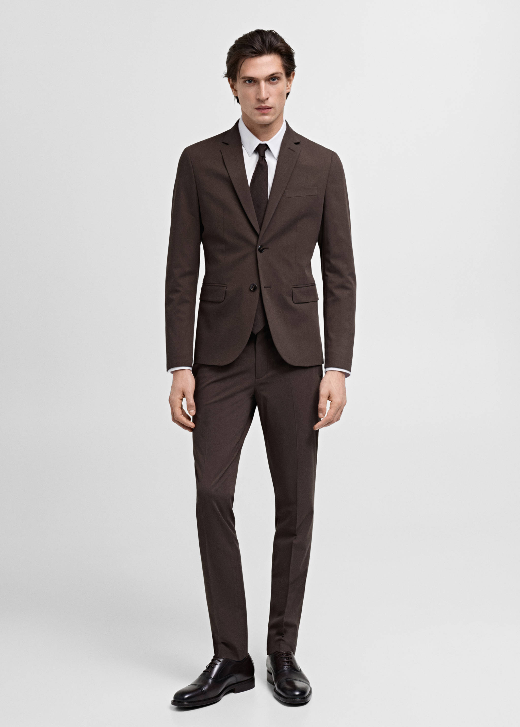 Slim fit cotton suit shirt - General plane