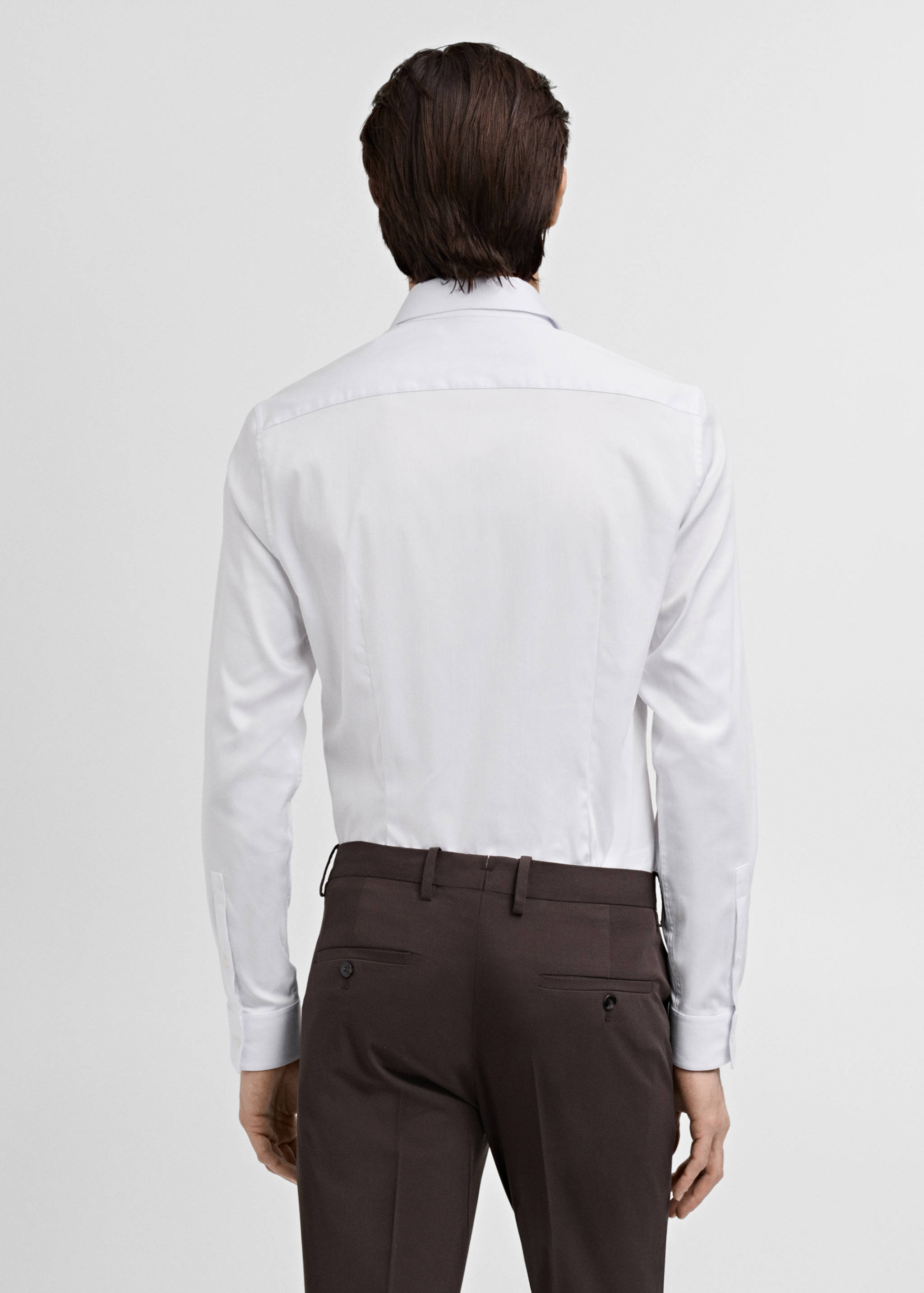 Slim fit cotton suit shirt - Reverse of the article