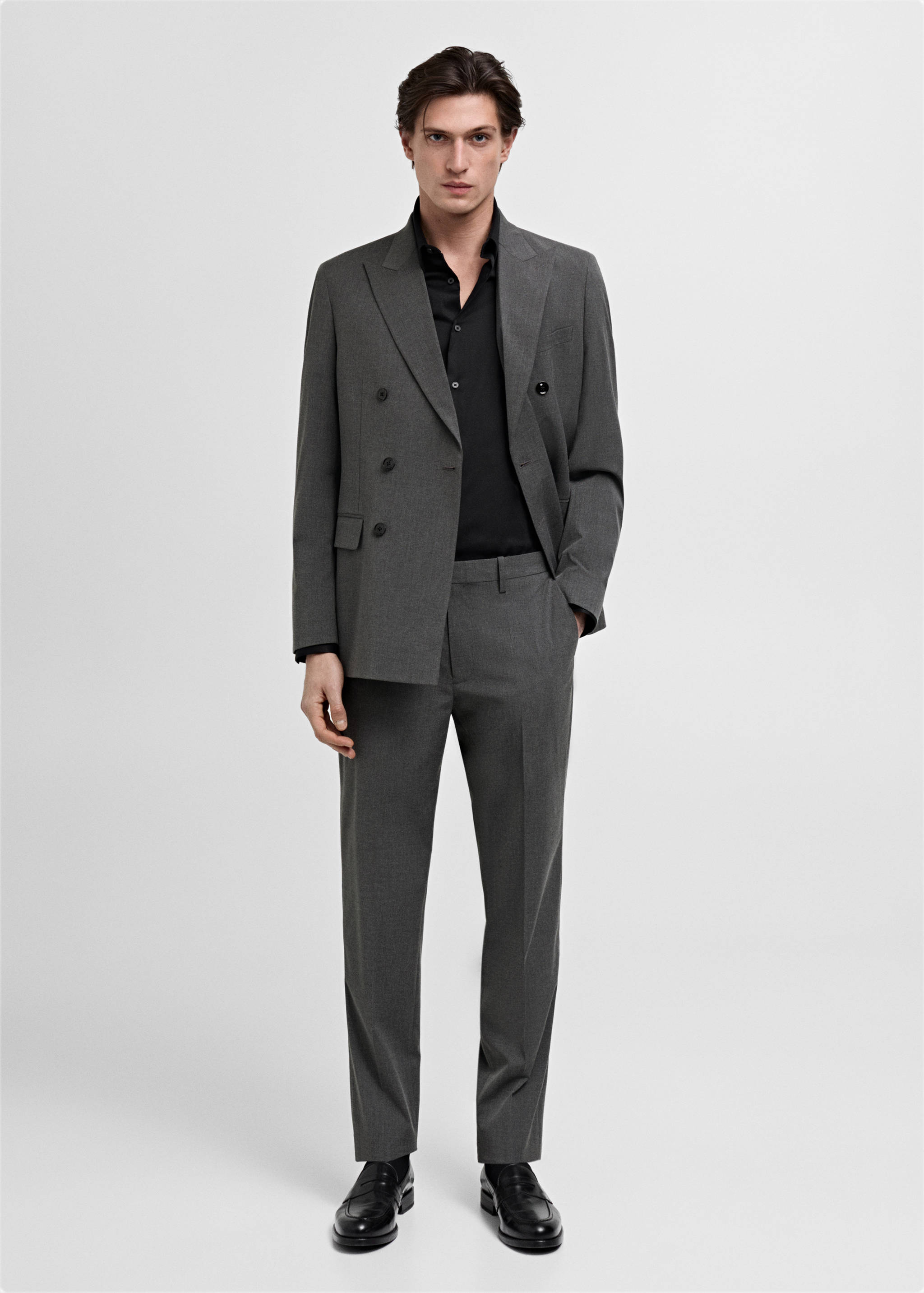 Slim fit cotton suit shirt - General plane