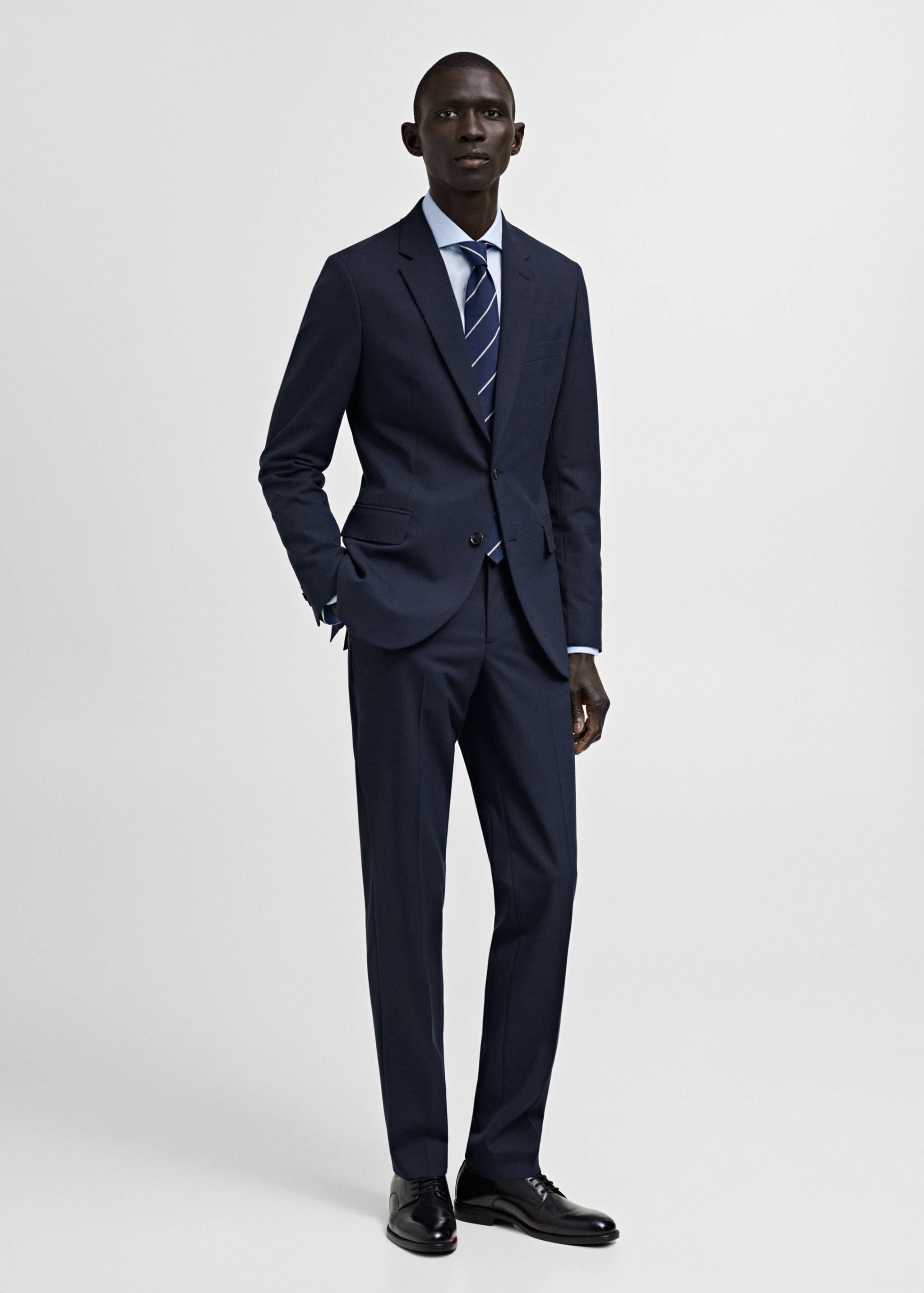 Milan slim-fit suit jacket - General plane