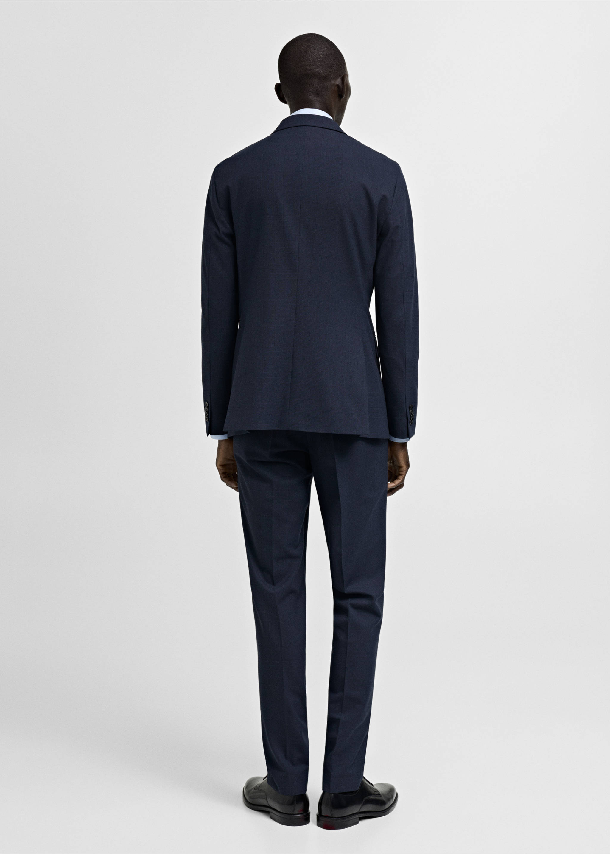 Milan slim-fit suit jacket - Reverse of the article, Dark Navy. Ref: 87090601-00.