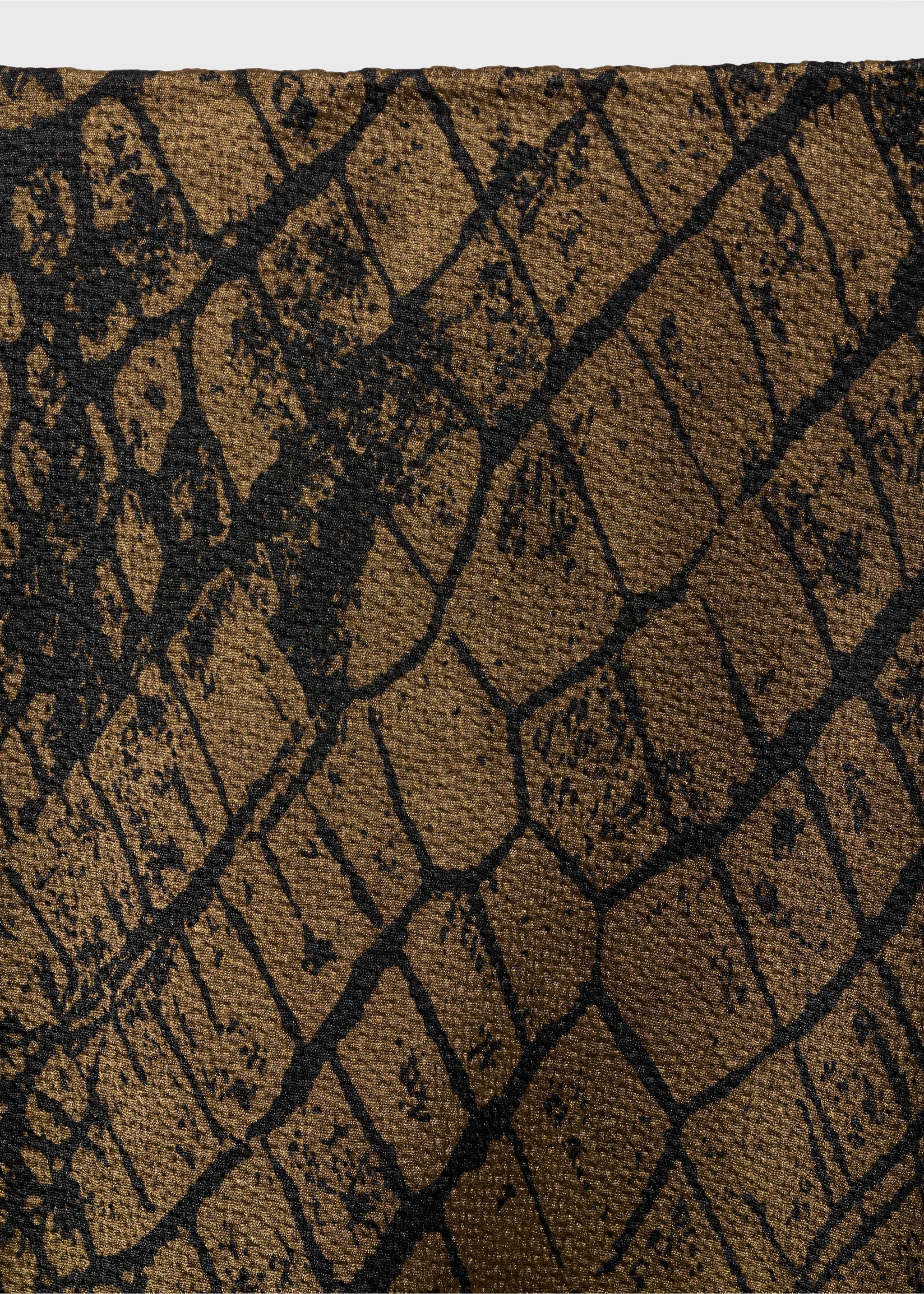 Coco print flared skirt - Details of the article 0, Brown. Ref: 87090609-00.