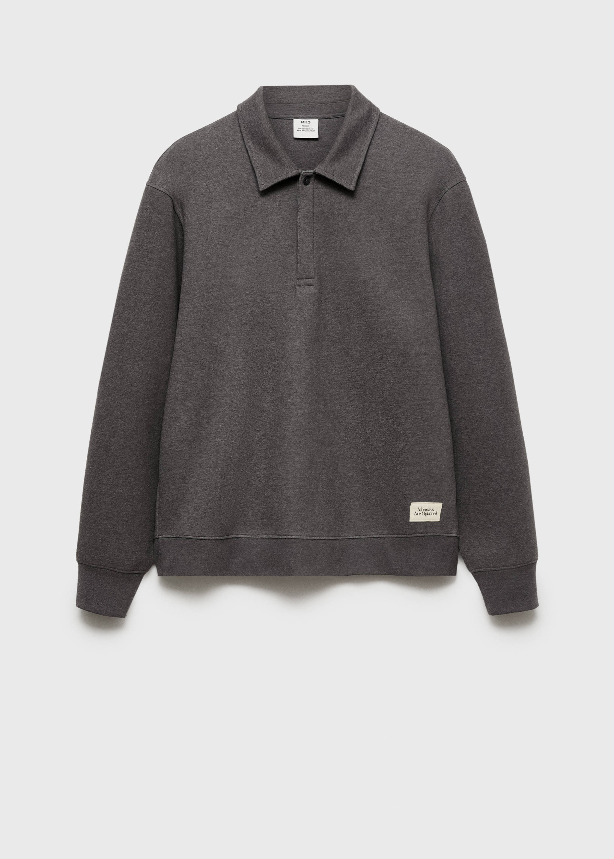 Sweat-shirt polo détail brodé - Article sans modèle
