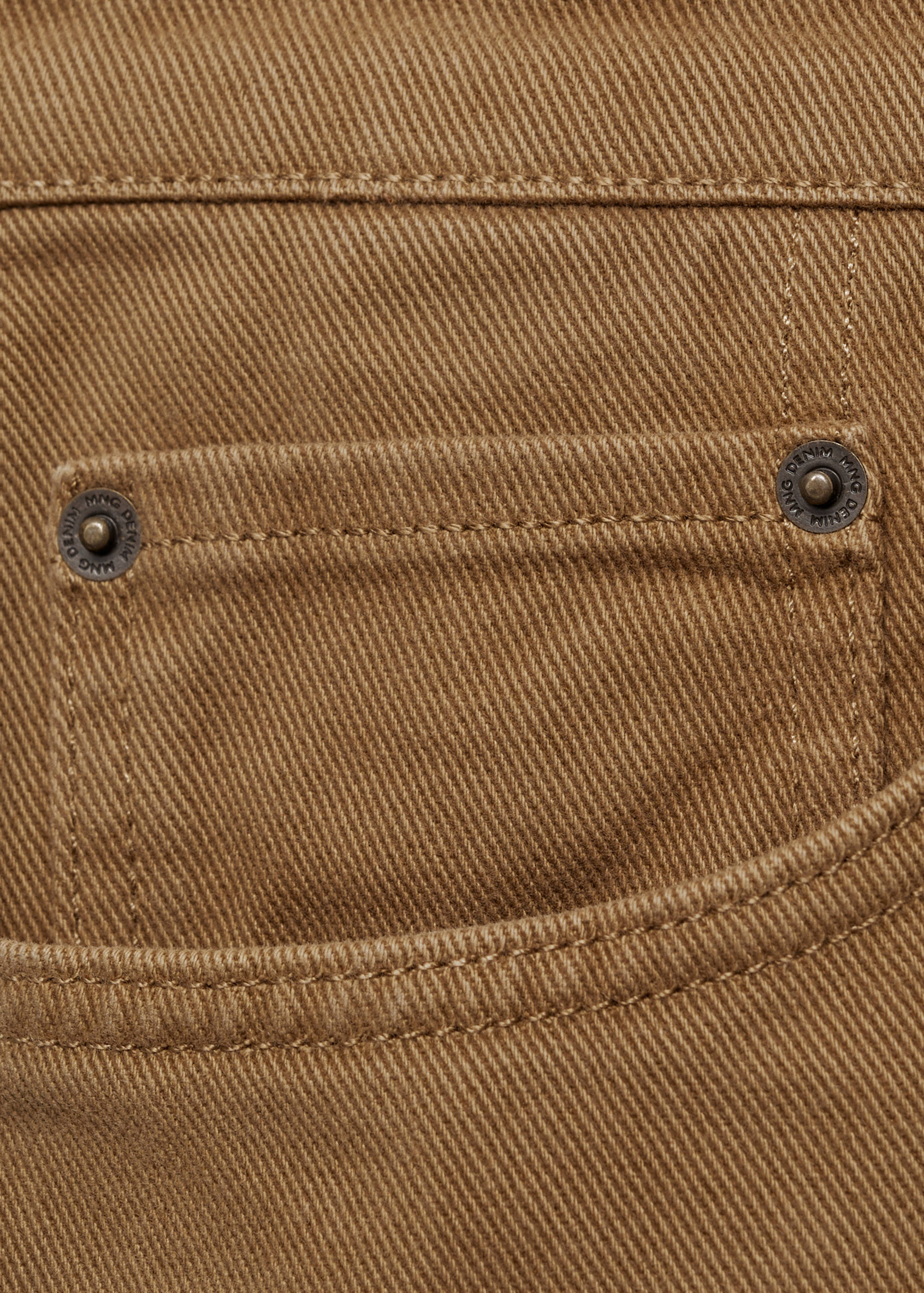 Straight fit cotton jeans - Details of the article 8