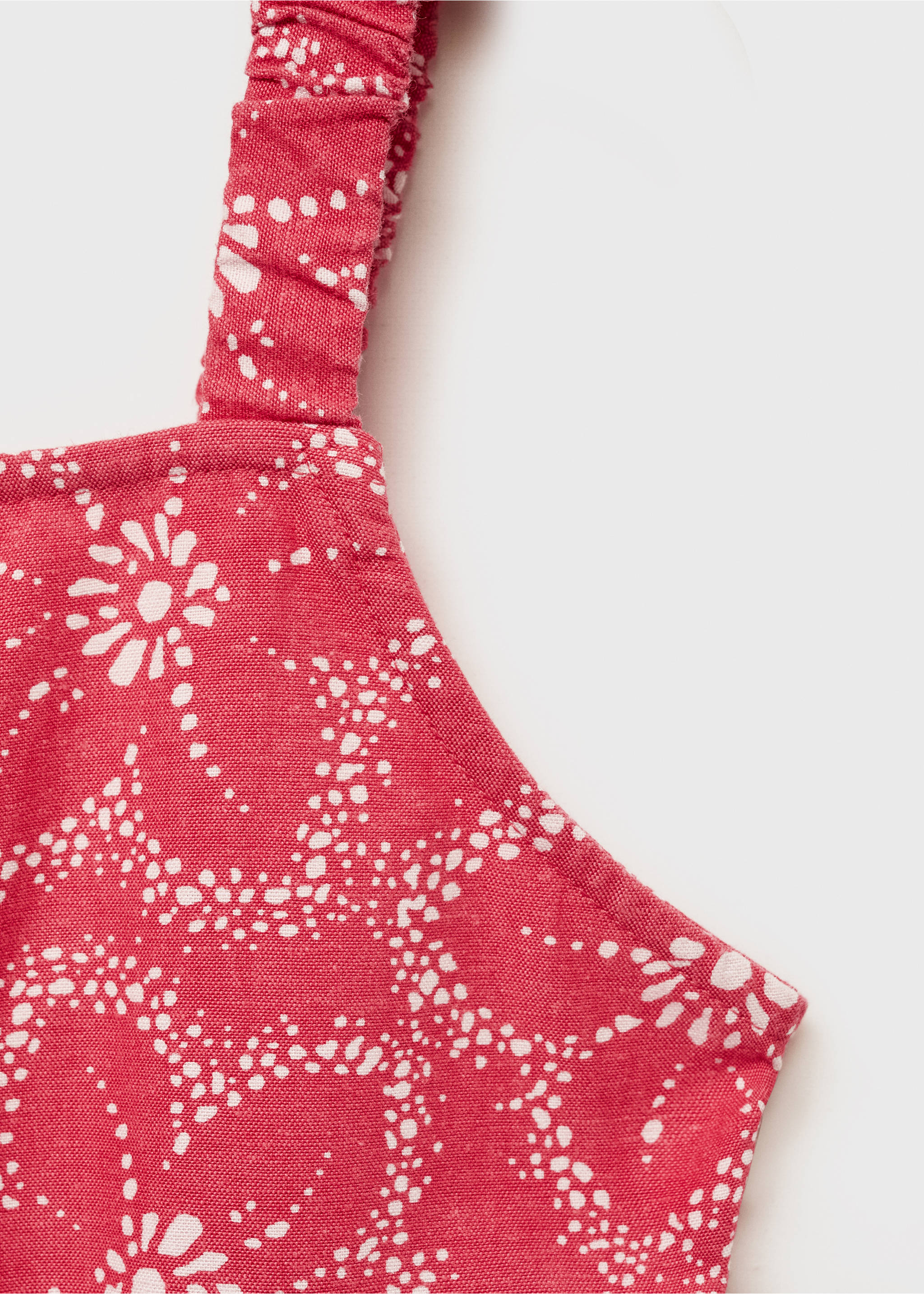Floral print blouse - Details of the article 8, Strawberry. Ref: 87090618-00.