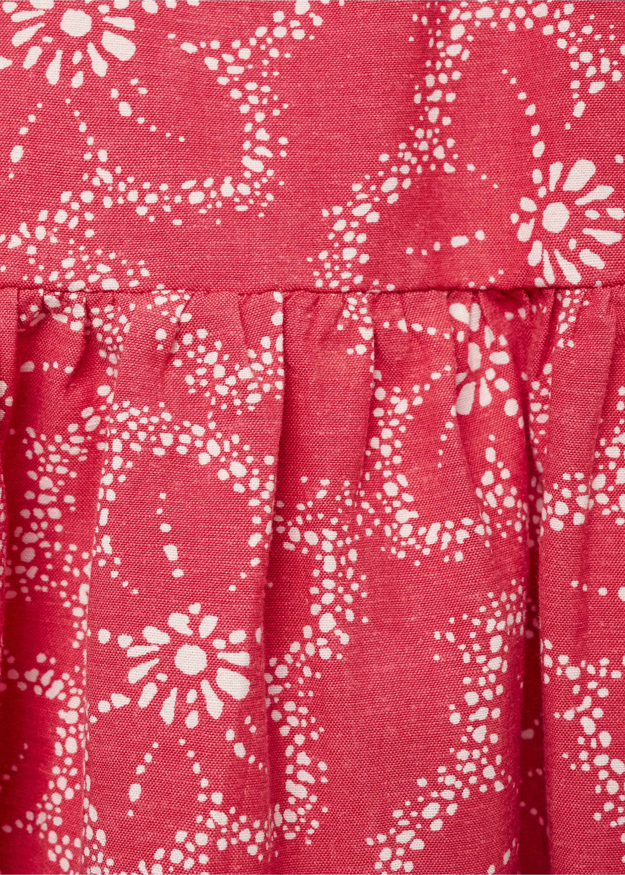 Floral print blouse - Details of the article 0, Strawberry. Ref: 87090618-00.