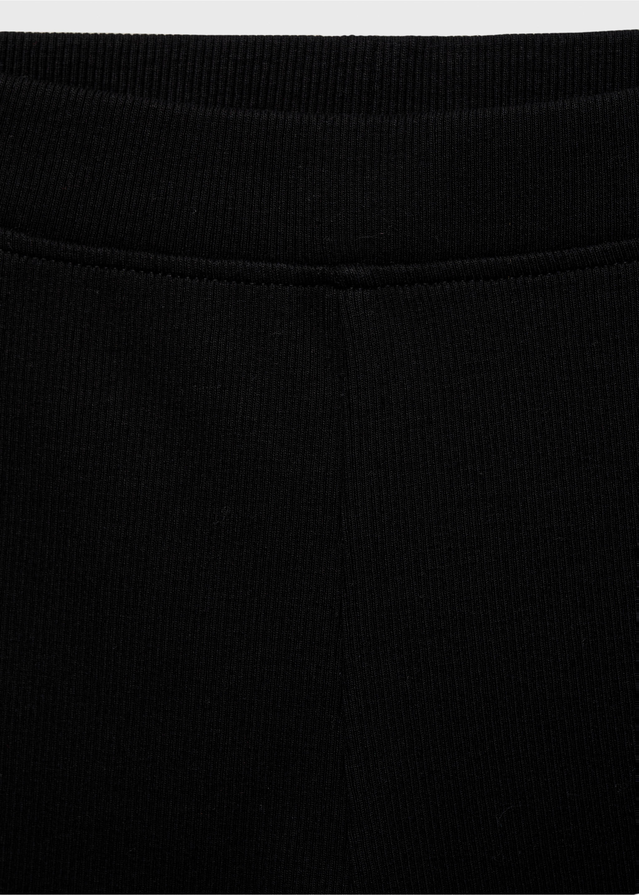 Flared leggings - Details of the article 8, Black. Ref: 87090620-00.