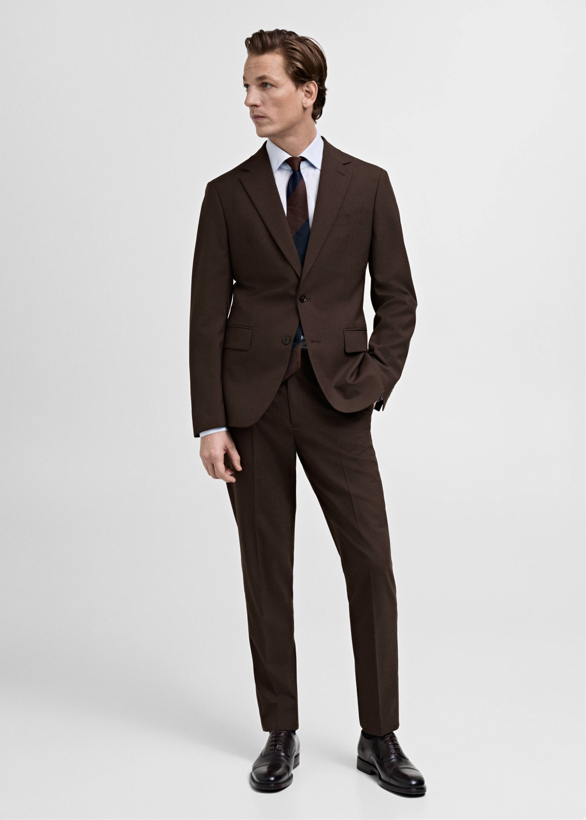 Turin 100% wool suit trousers - General plane