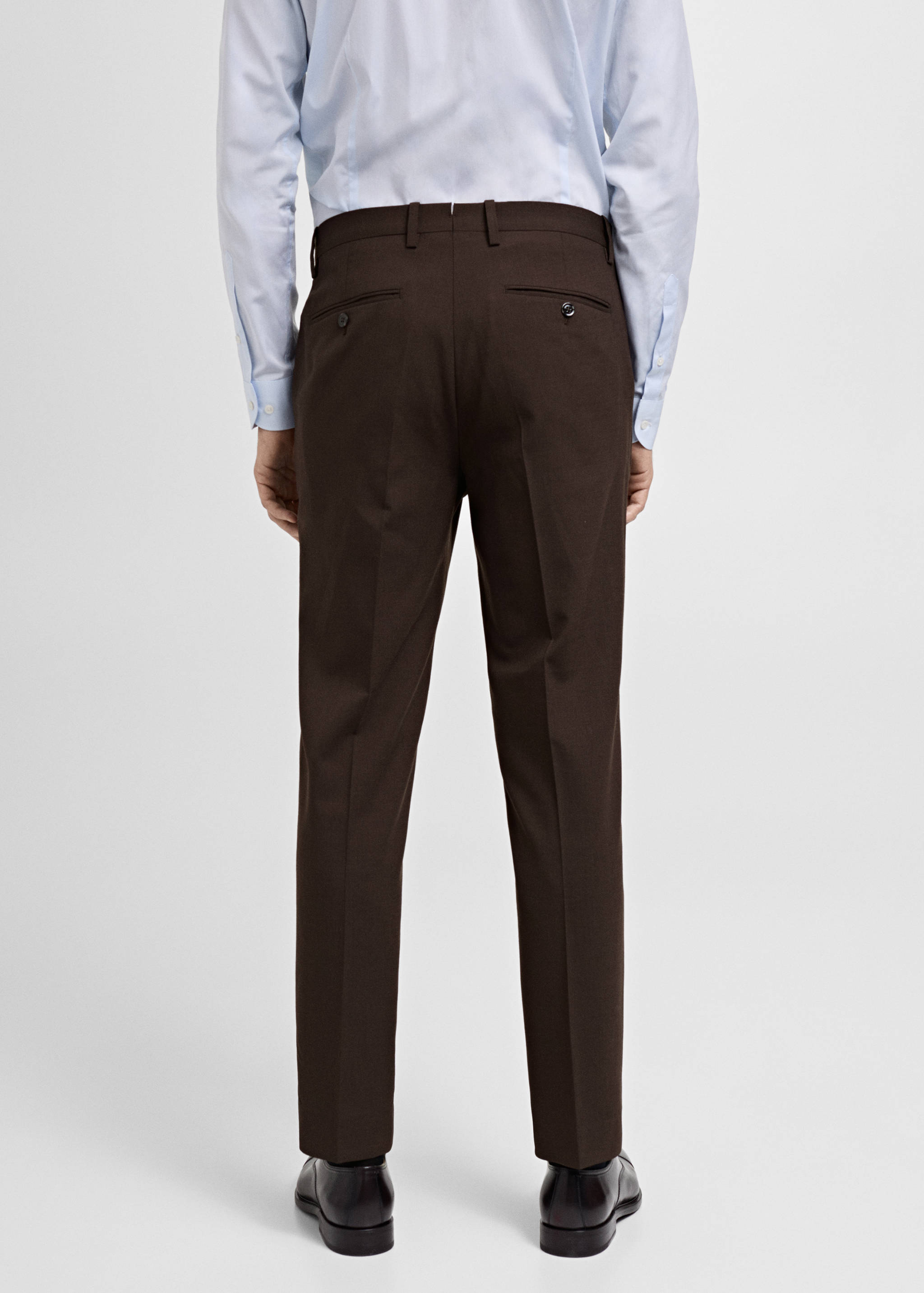 Turin 100% wool suit trousers - Reverse of the article