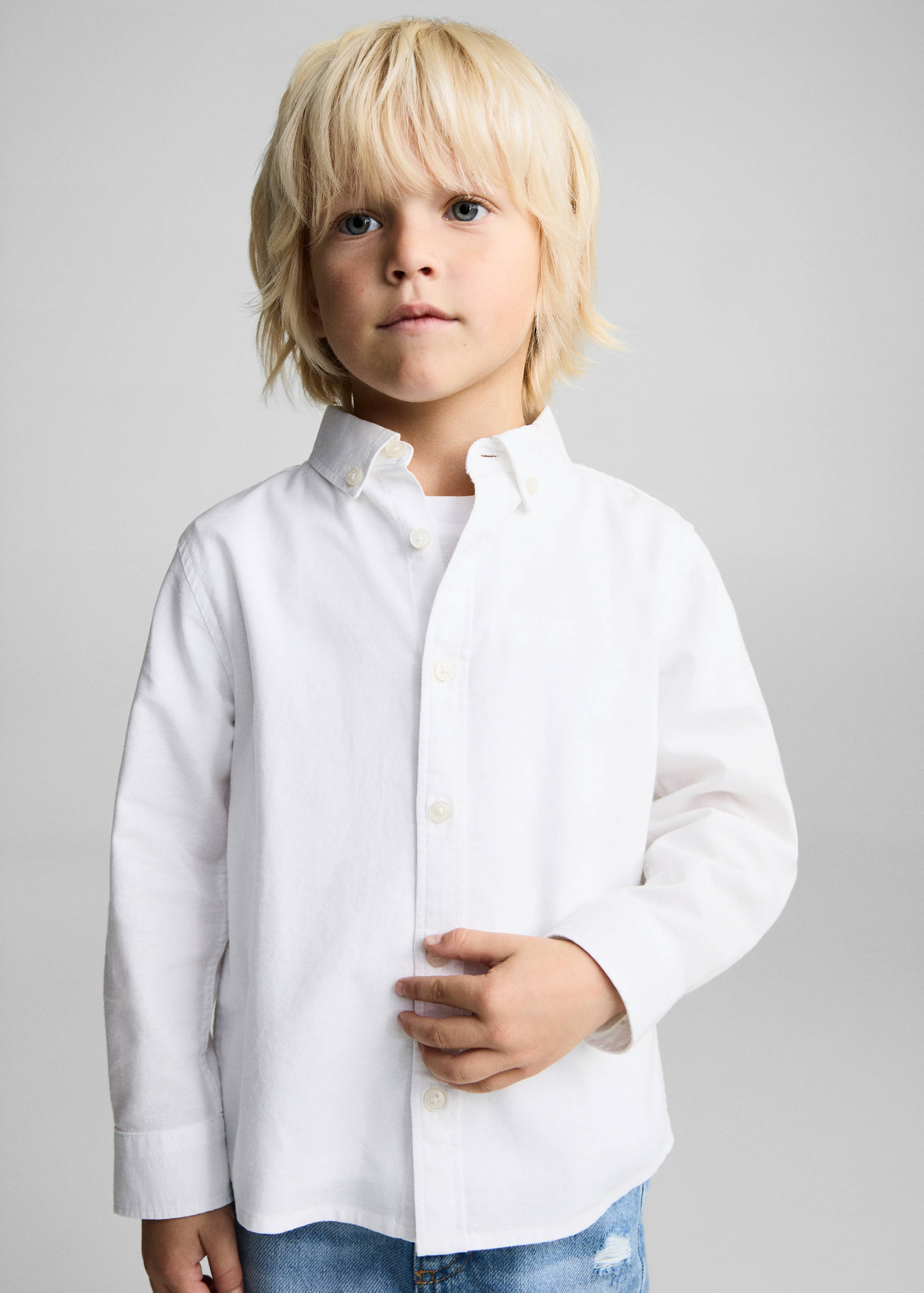 Oxford cotton shirt - Medium plane