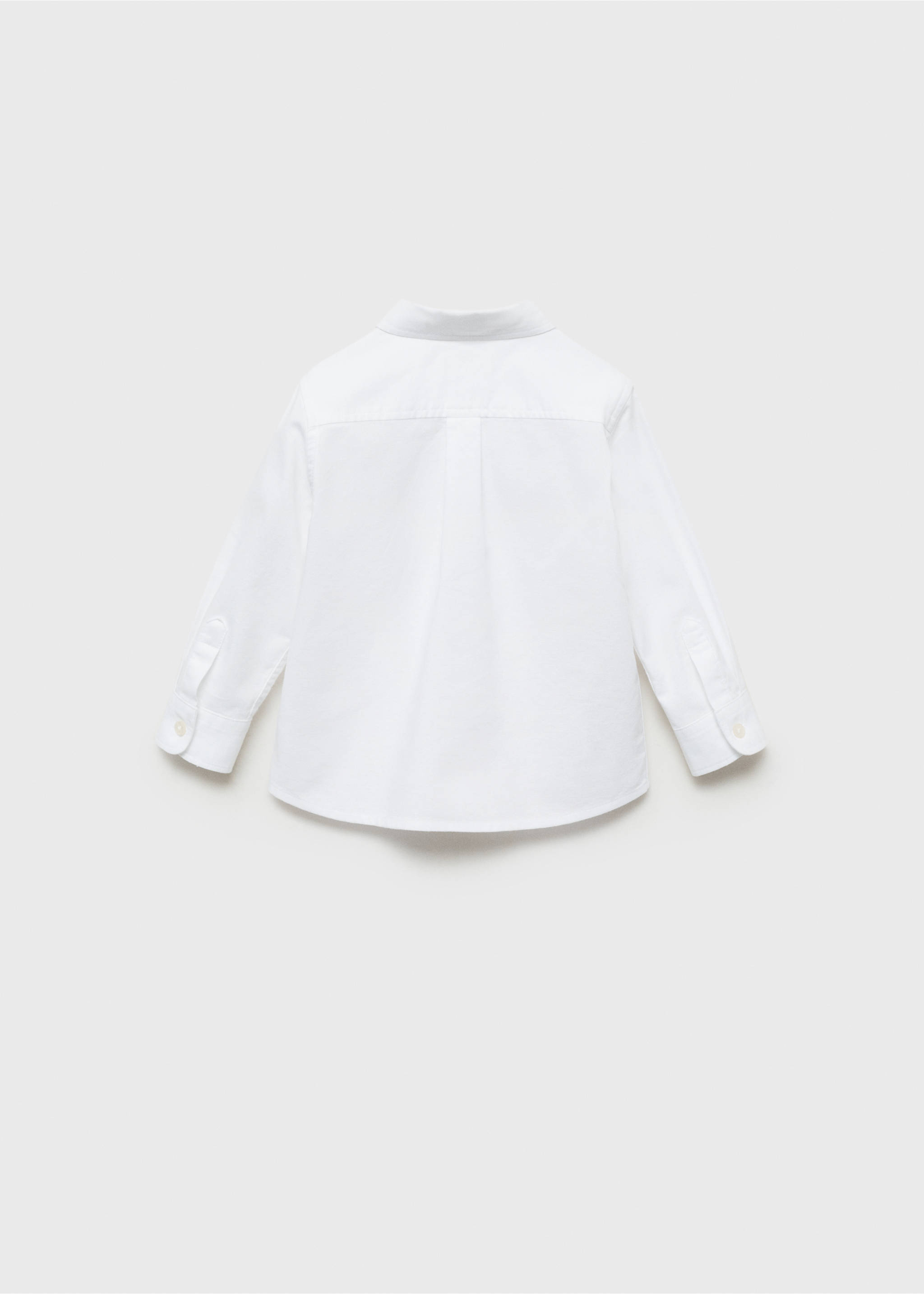 Camisa Oxford algodón - Reverso del artículo, Blanco. Ref: 87090622-00.