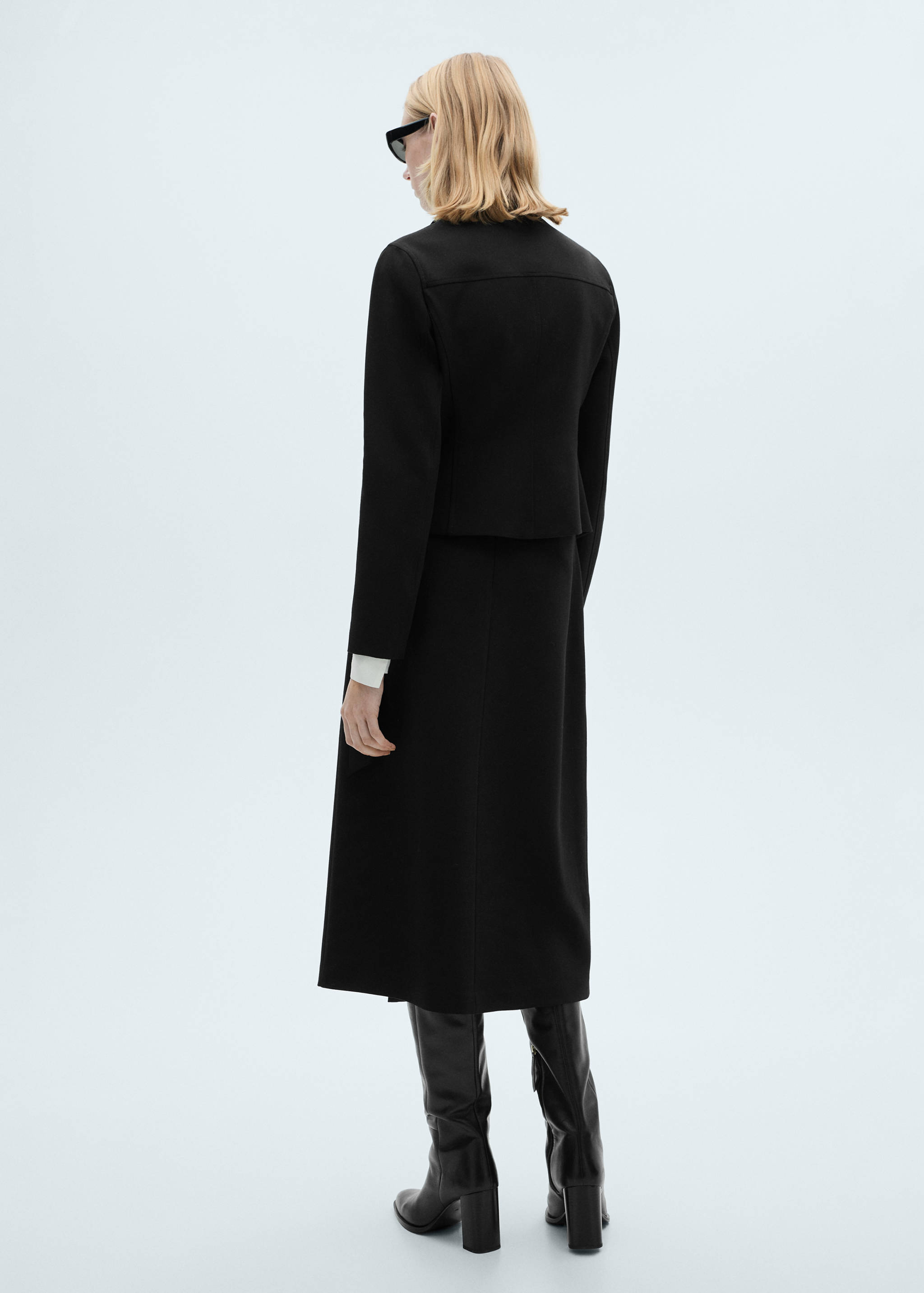 Jupe midi détail boucle - Verso de l’article