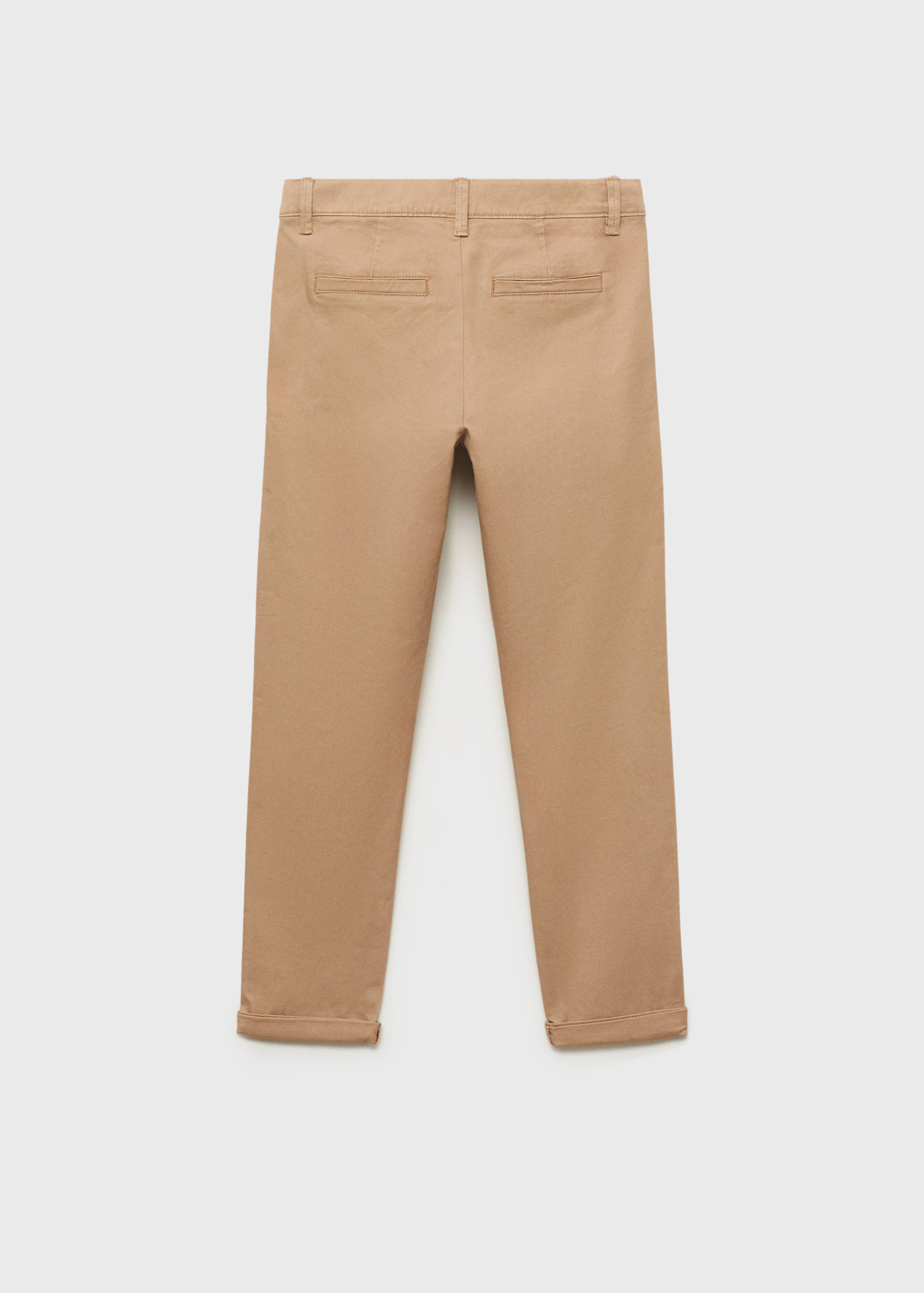 Cotton chinos - Reverse of the article