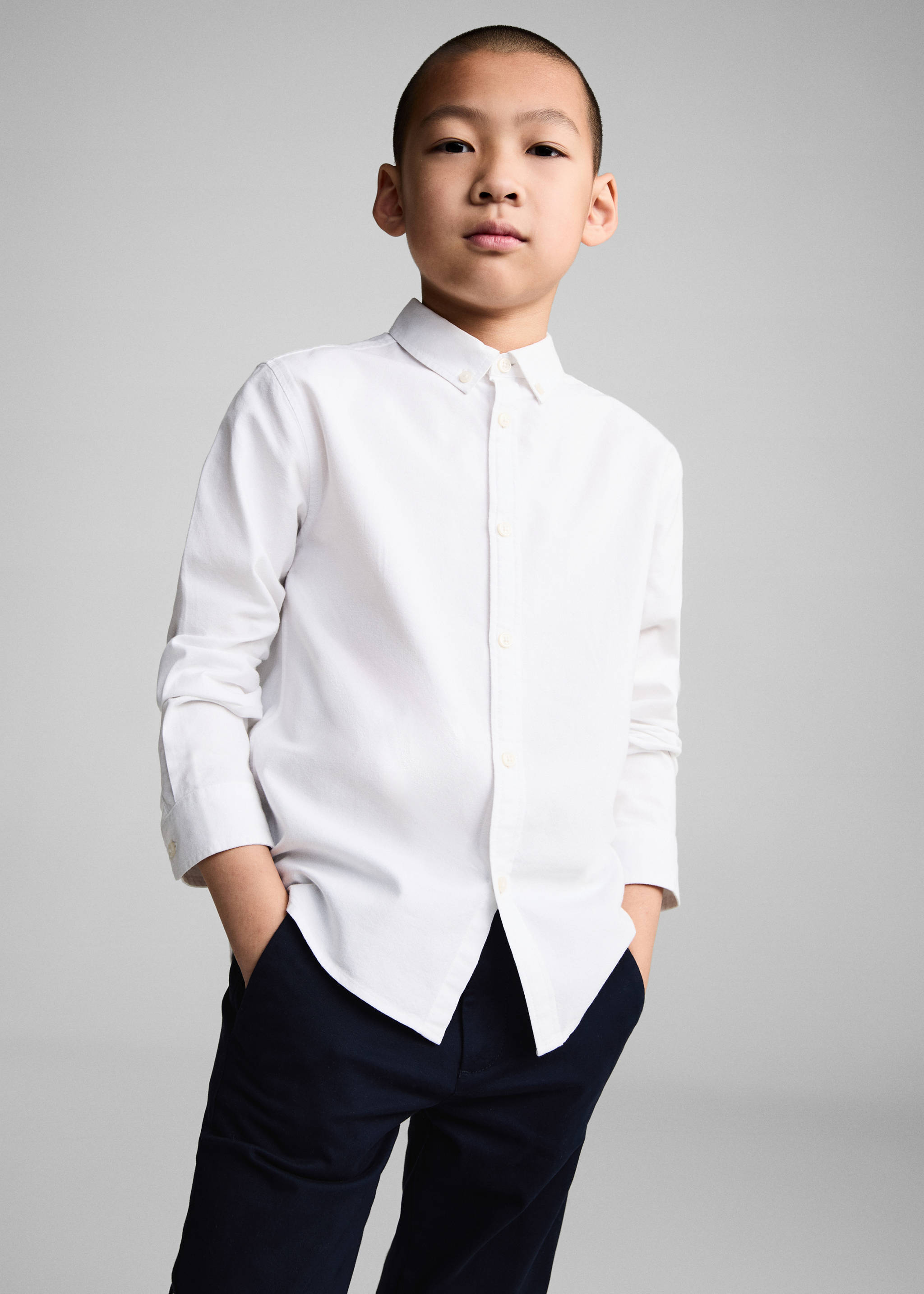 Pantalons xinesos cotó - Pla mig