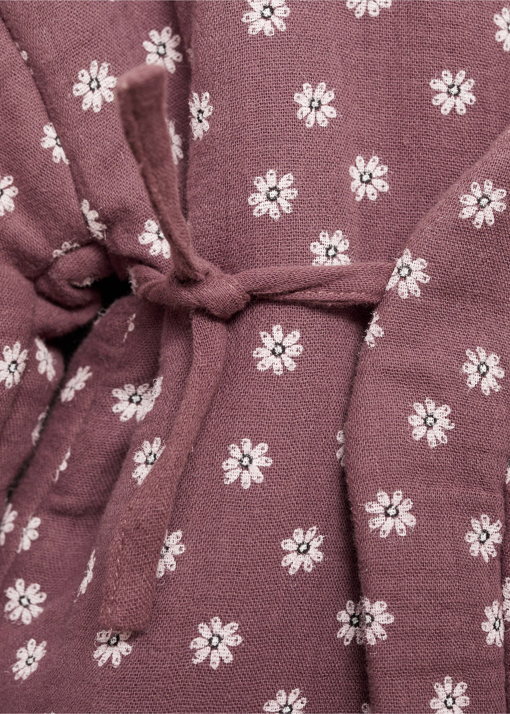 Floral print jacket - Details of the article 8, Maroon. Ref: 87090634-00.