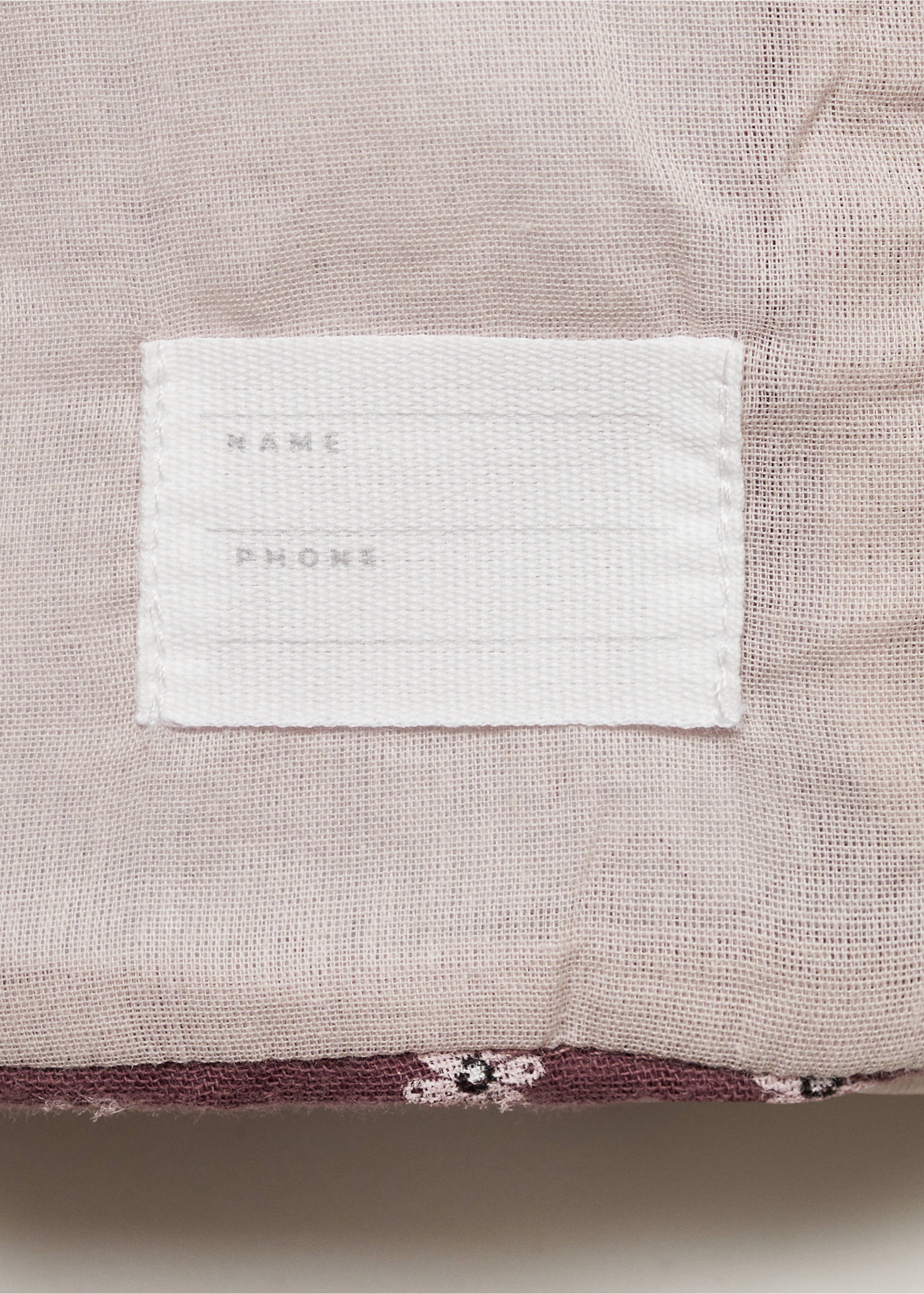 Floral print jacket - Details of the article 0, Maroon. Ref: 87090634-00.