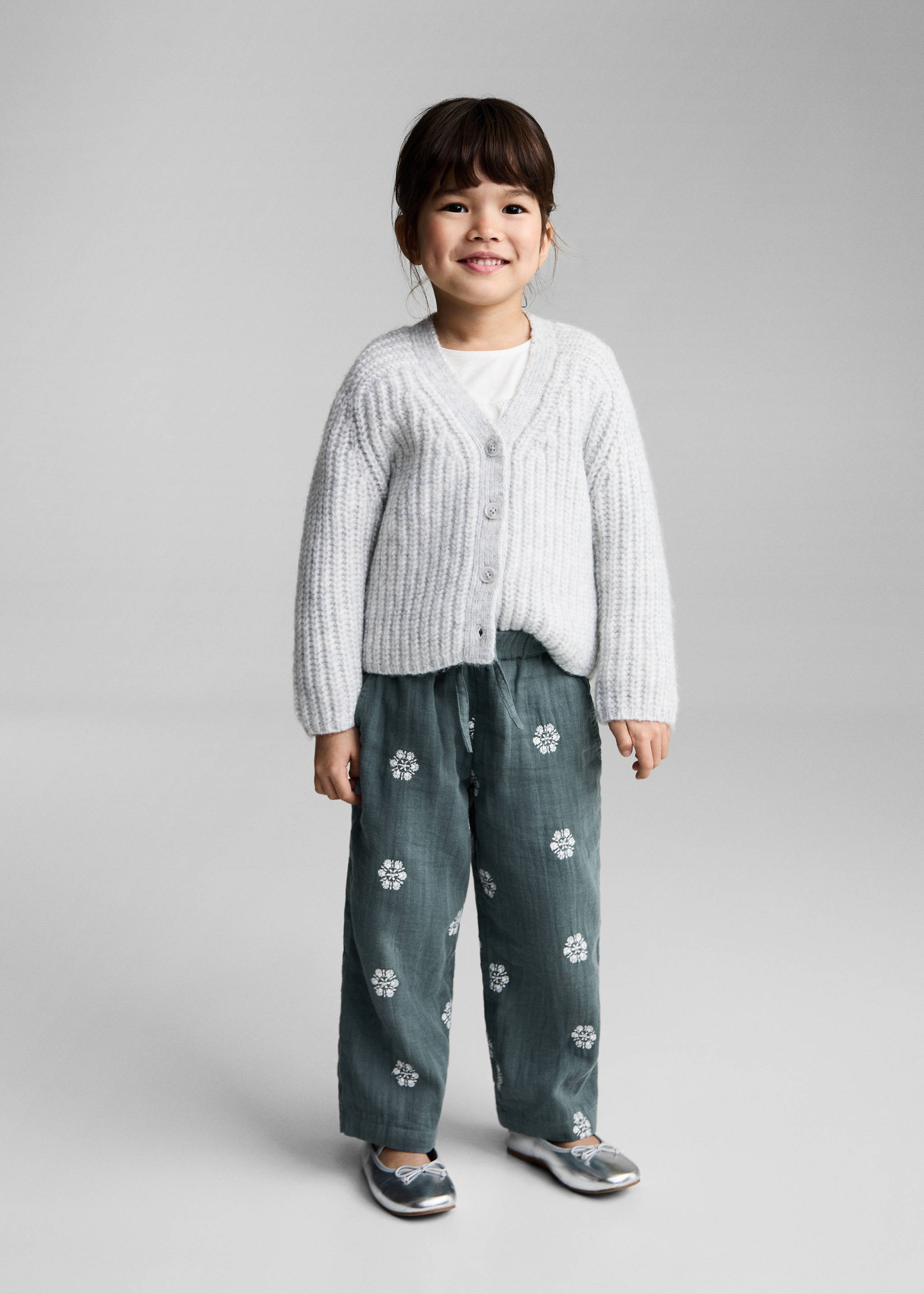 Pantalon coton brodé - Plan général