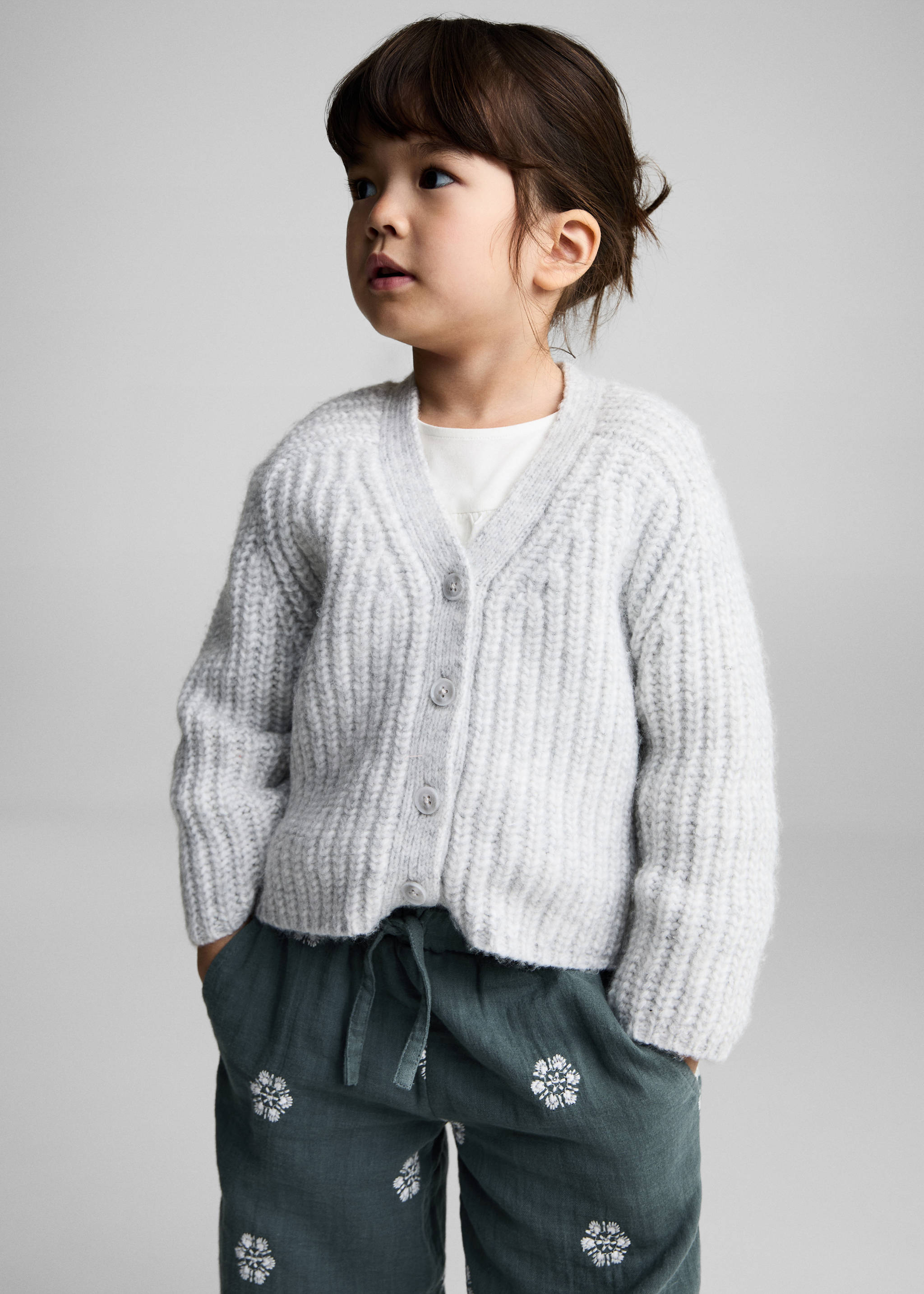 Pantalon coton brodé - Plan moyen