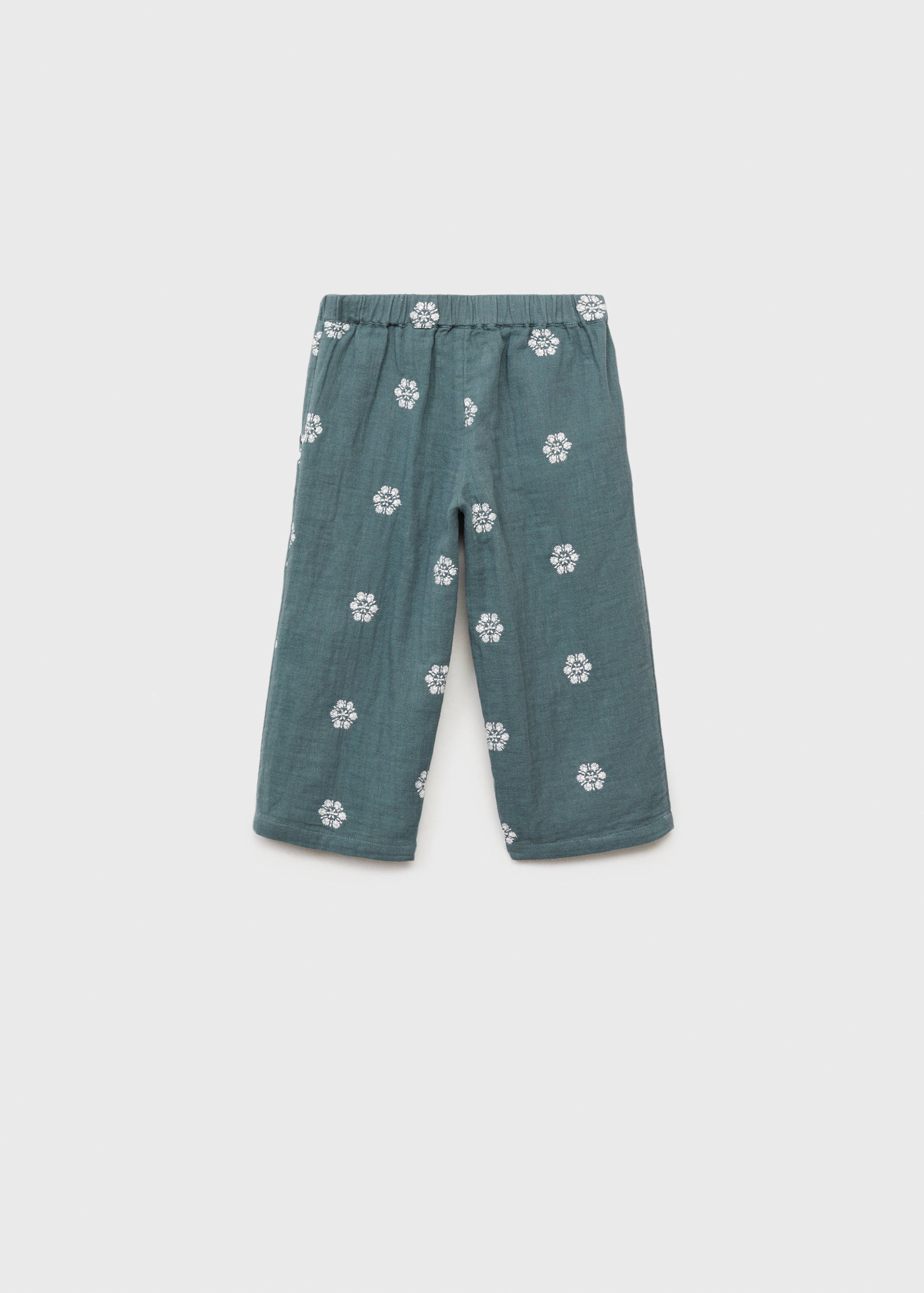 Pantalon coton brodé - Verso de l’article