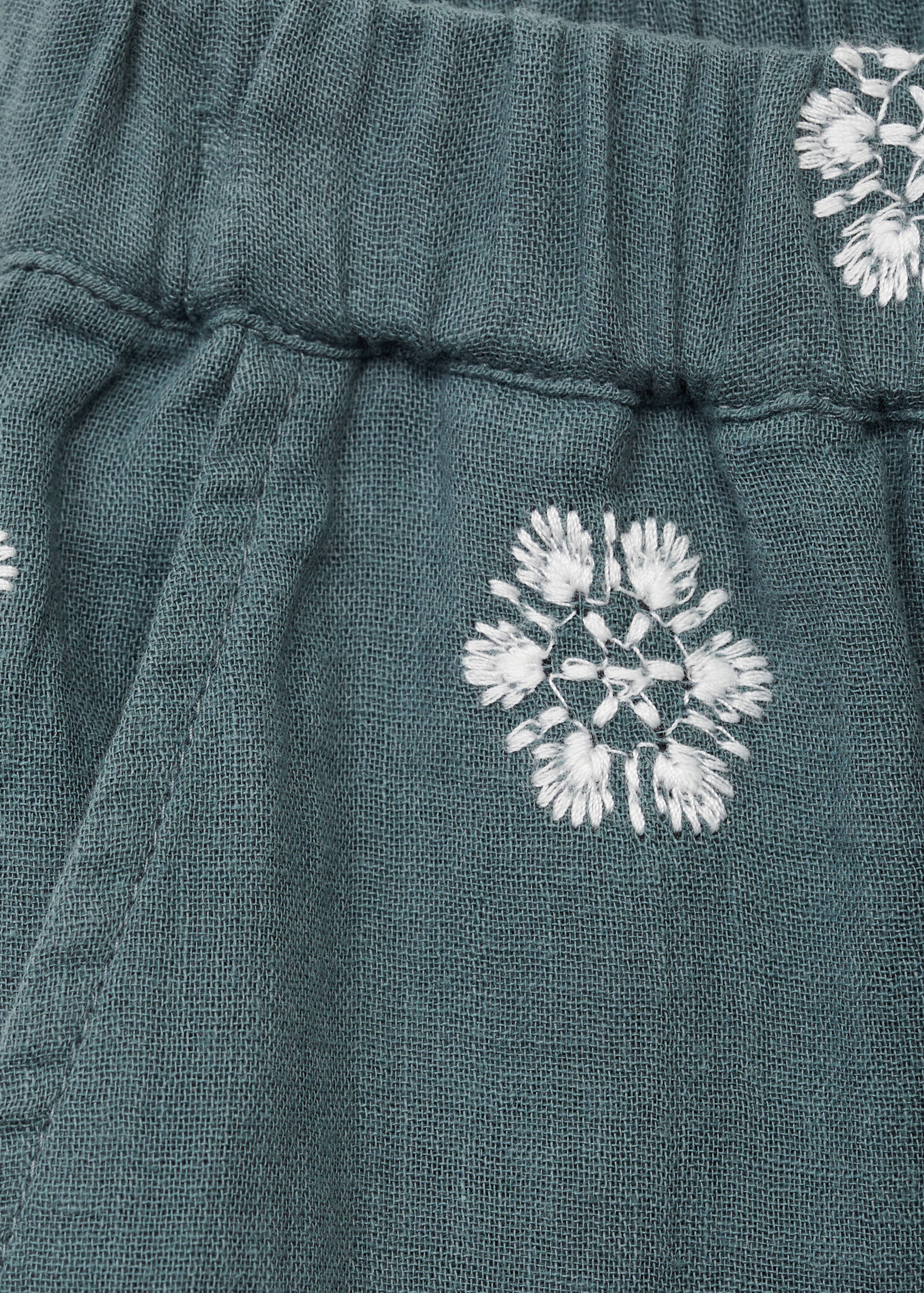 Pantalon coton brodé - Détail de l'article 0