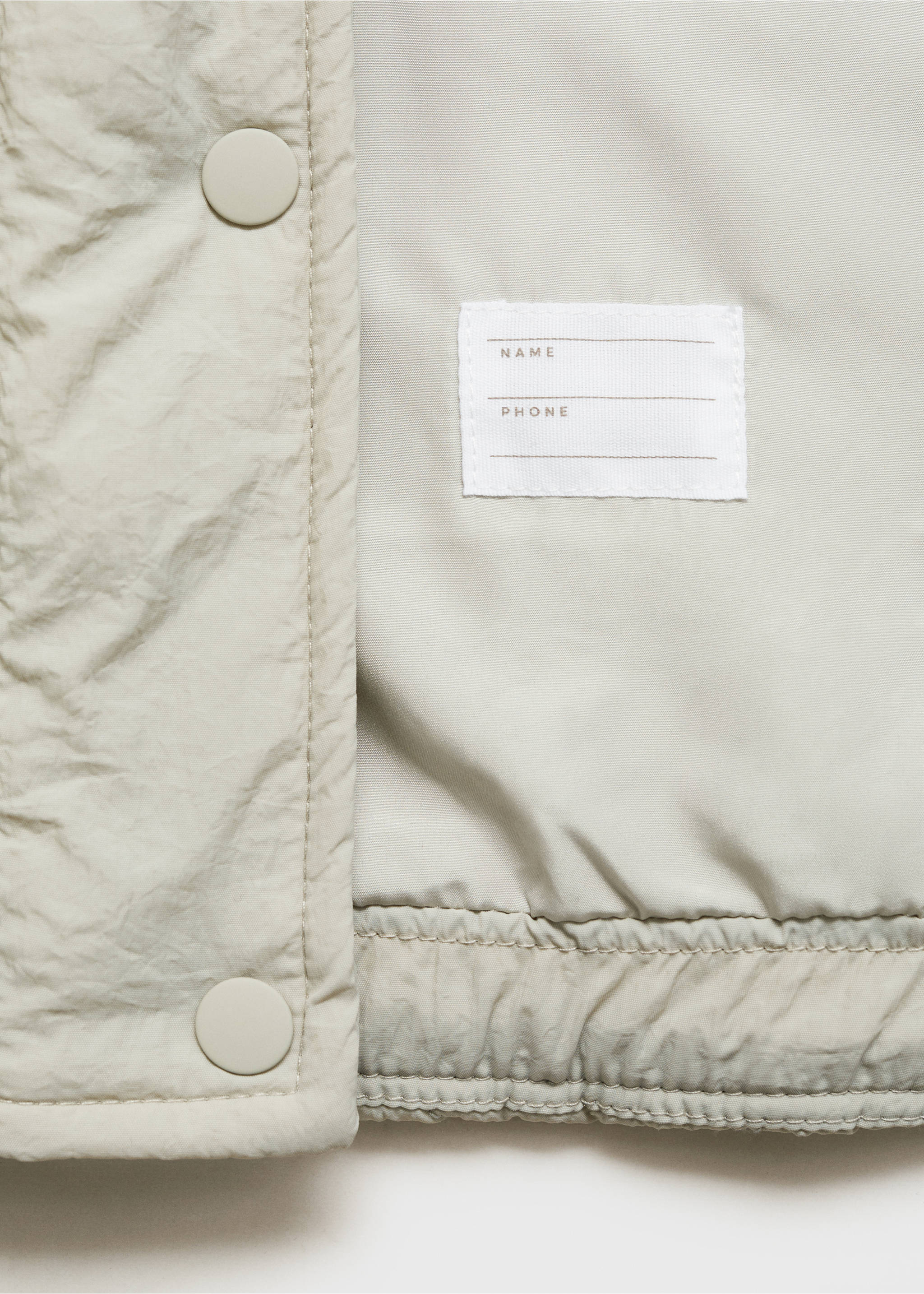 Steppelt kapucnis anorák - A termék adatai 0, Pasztell zöld. Ref: 87090637-00.