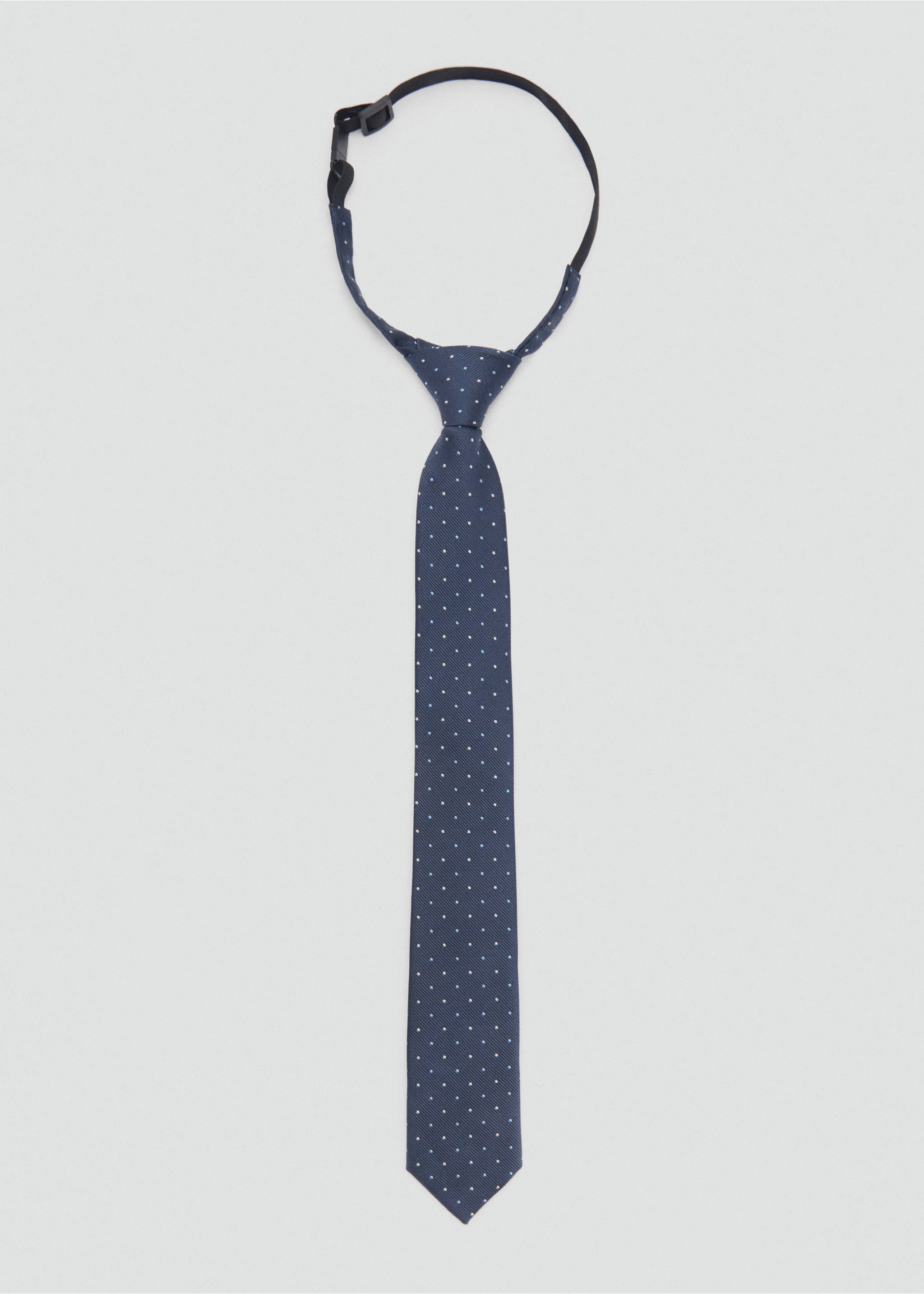 Polka-dot tie - Article without model, Dark Navy. Ref: 87090643-00.