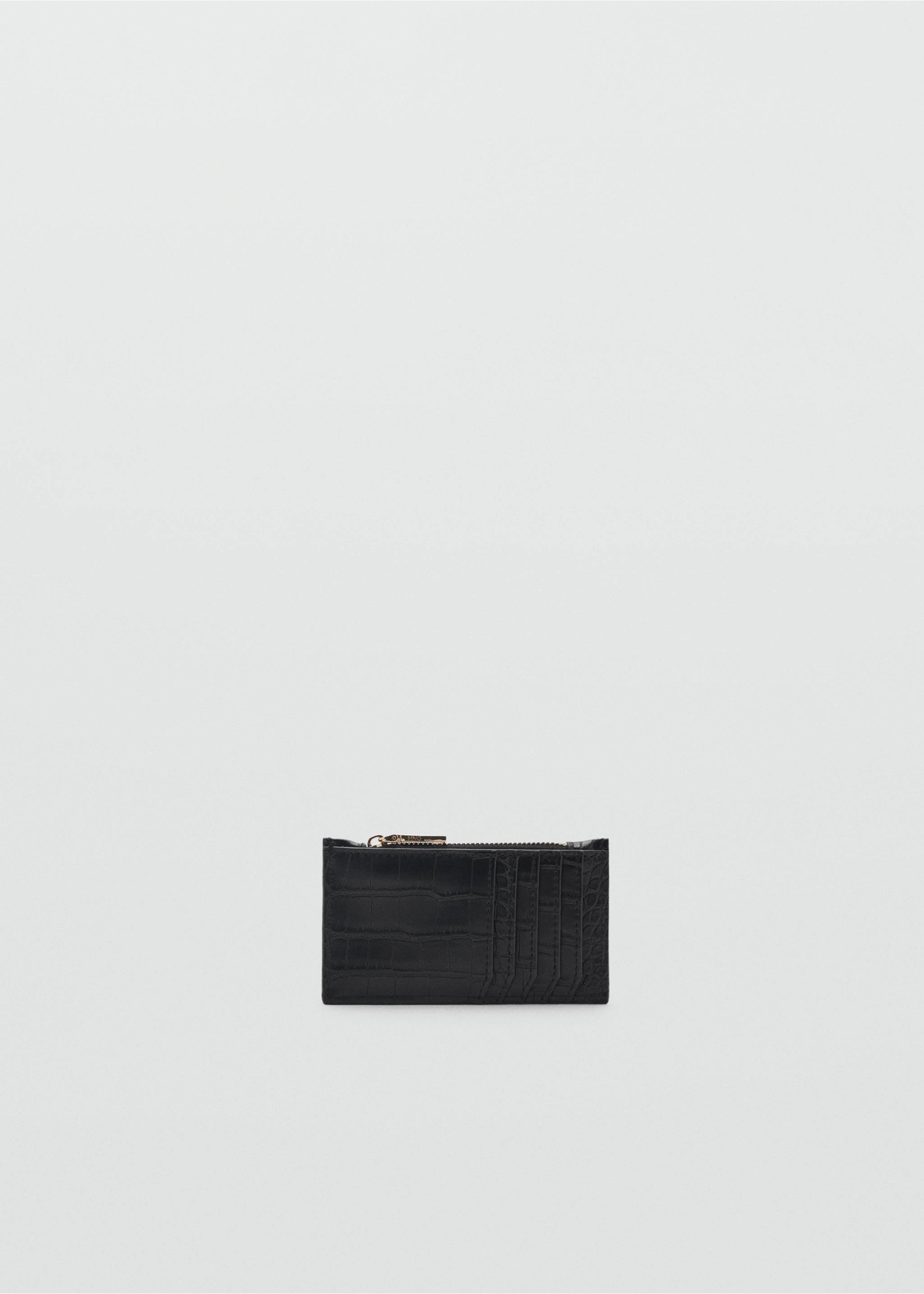 Coco faux-leather card holder - Medium plane, Black. Ref: 87090645-00.