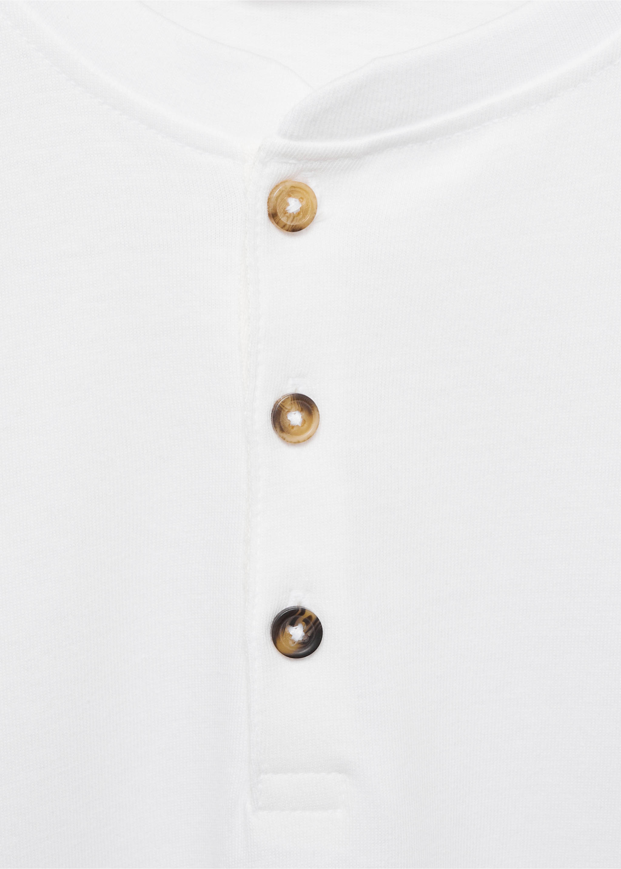 Long sleeve cotton t-shirt - Details of the article 8, Off White. Ref: 87090647-00.
