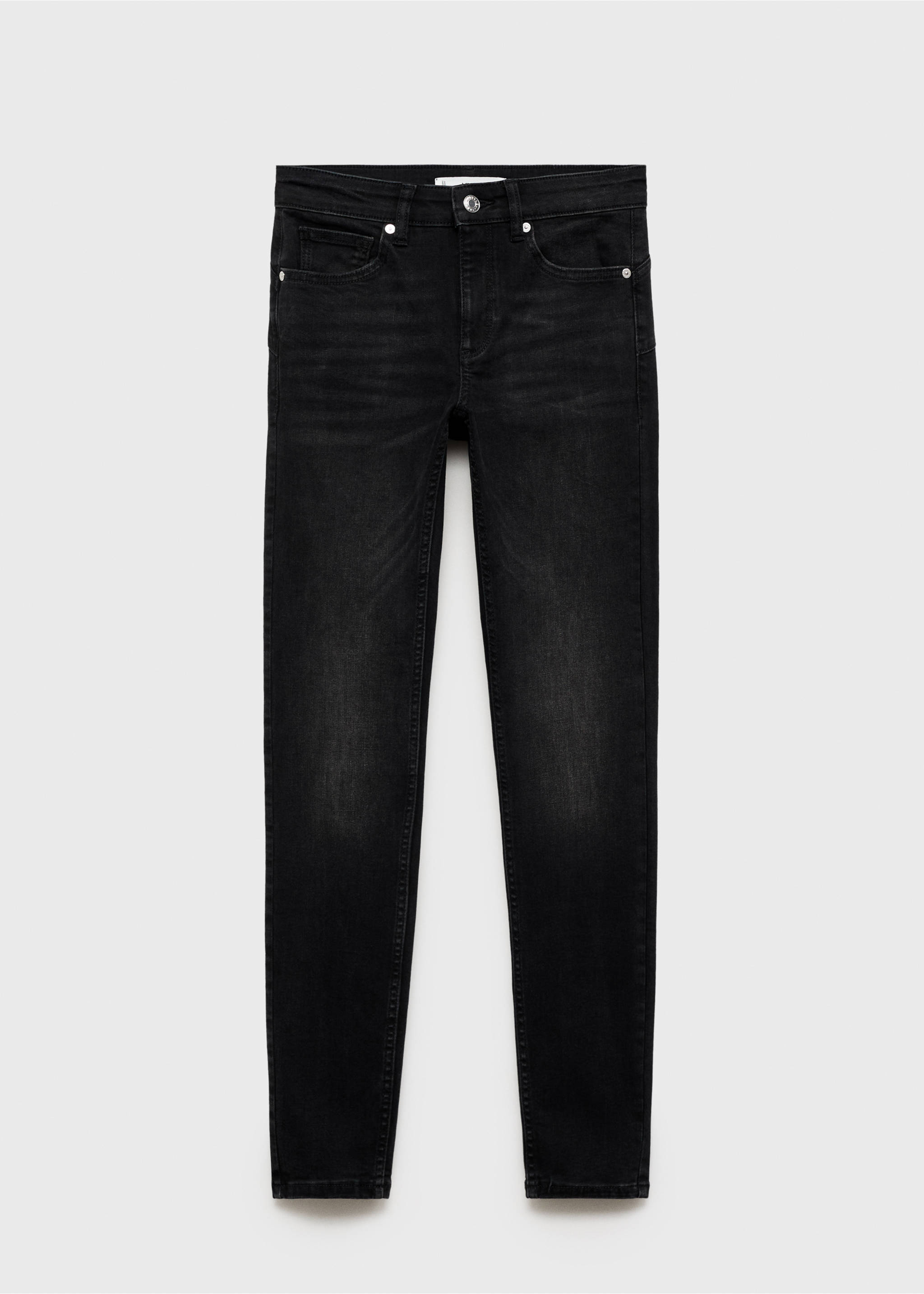 Push-up low-rise skinny jeans - Article without model, Black denim. Ref: 87090648-00.