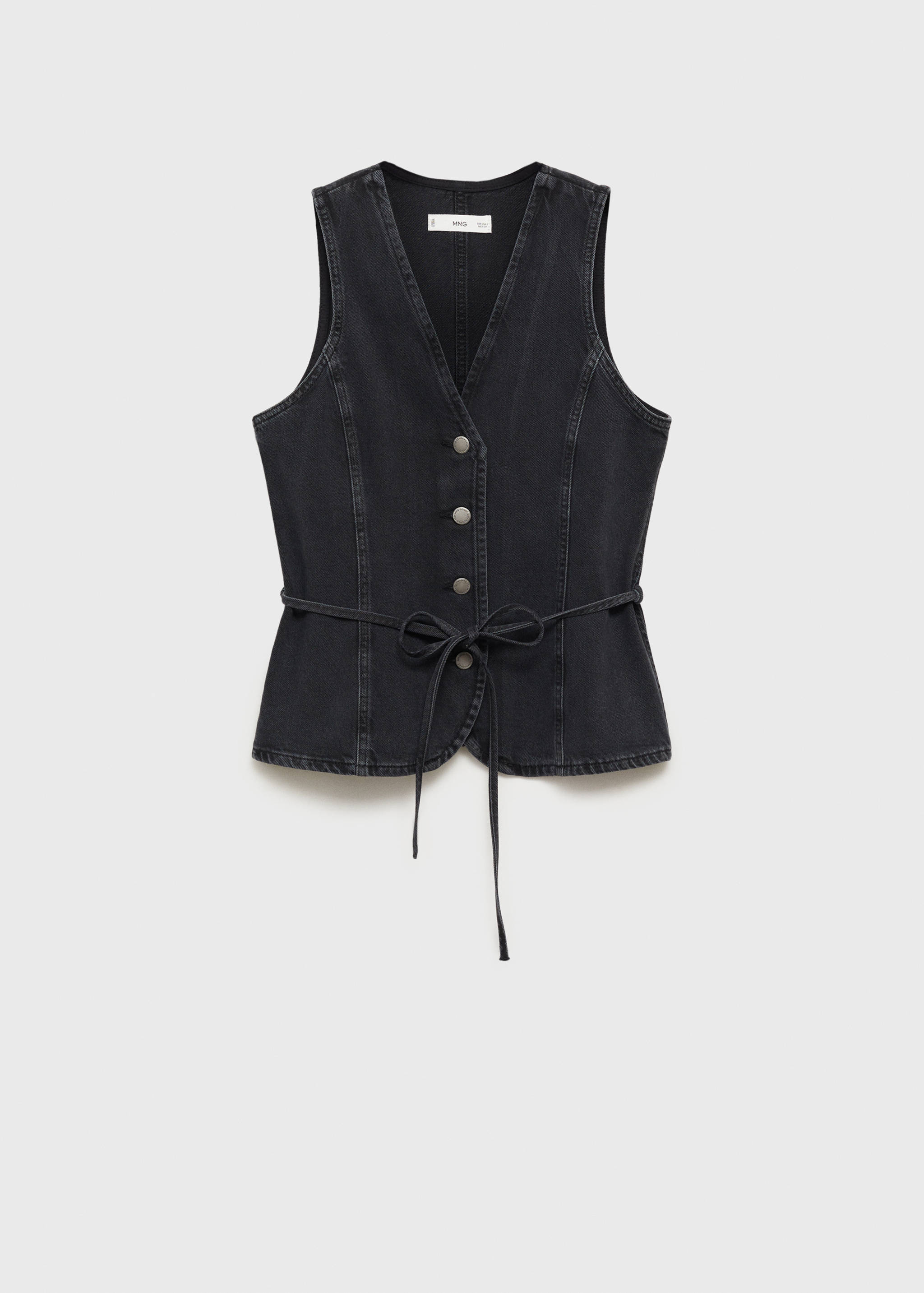 Denim vest with bow - Article without model