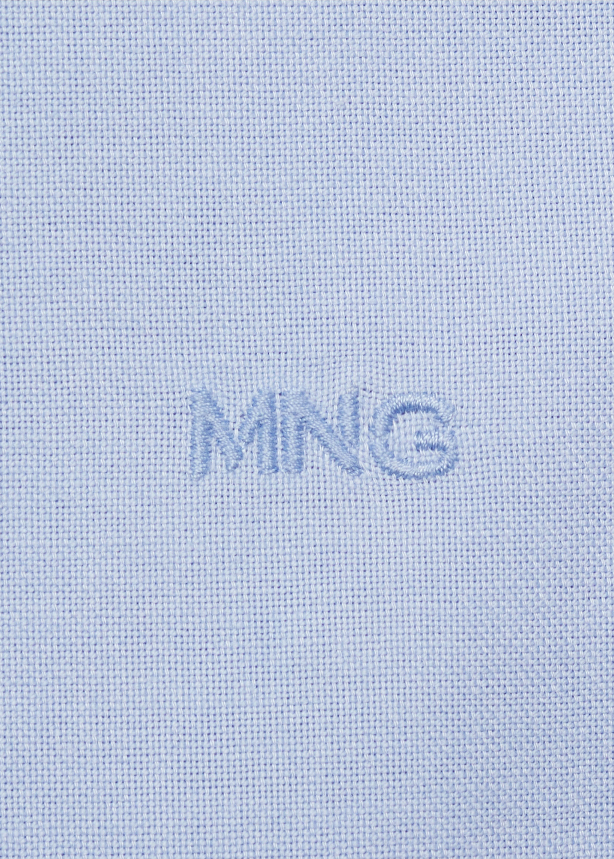 Cămașă din 100 % bumbac Oxford cu logo - Detaliu al articolului 0, Albastru celest. Ref: 87090653-00.