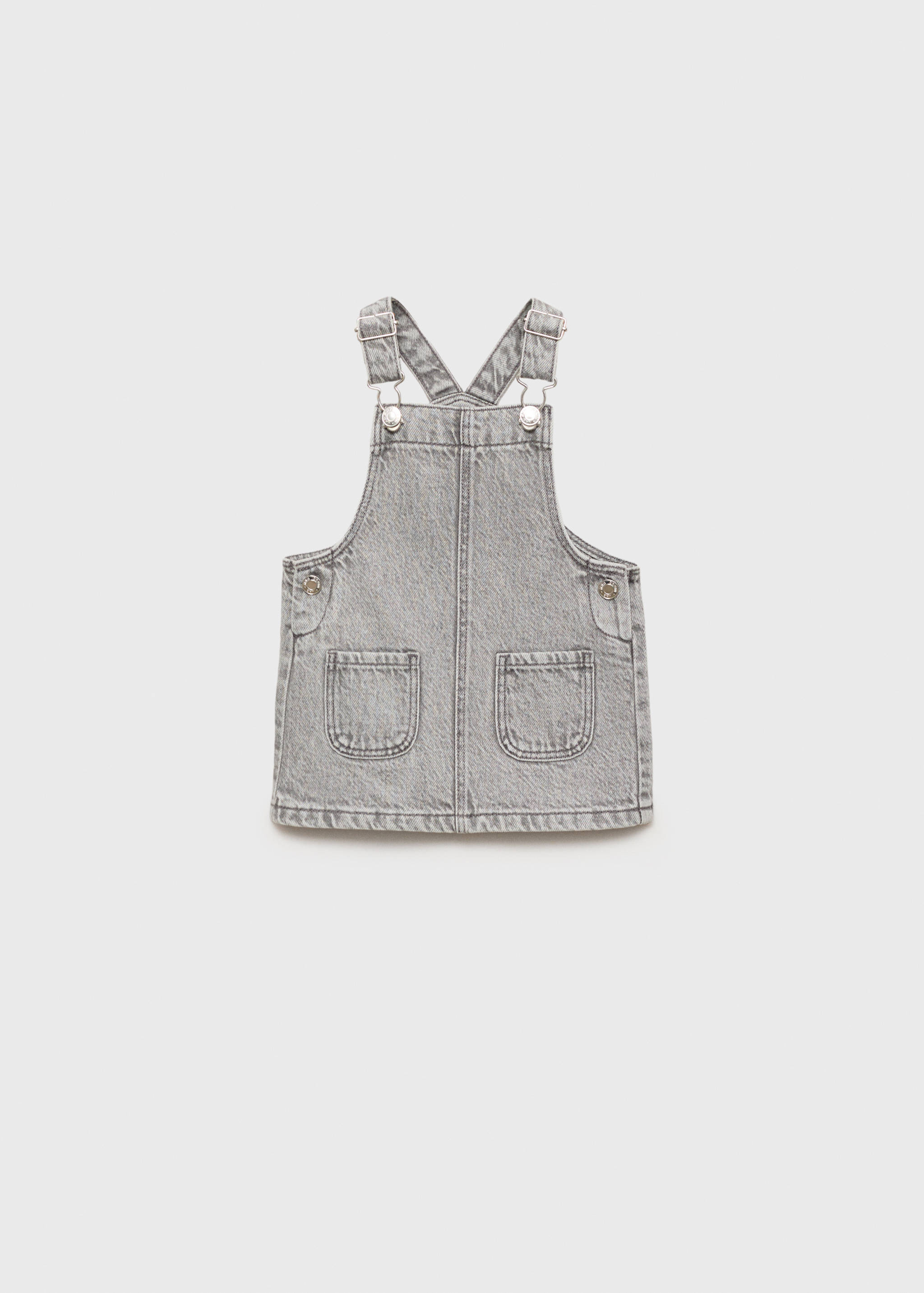 Robe chasuble courte en jean - Article sans modèle