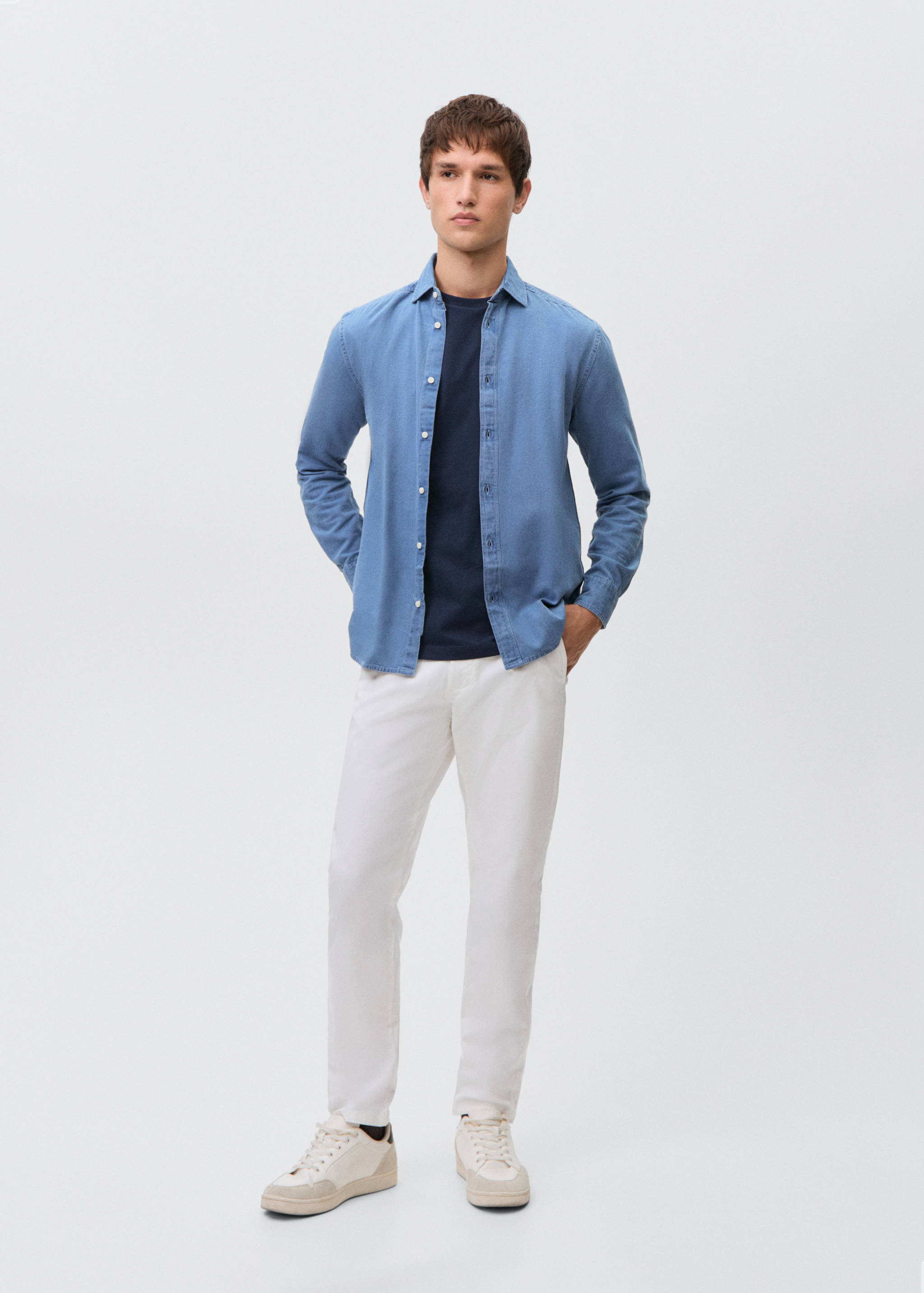 Pantalons xinesos llisos - Pla general