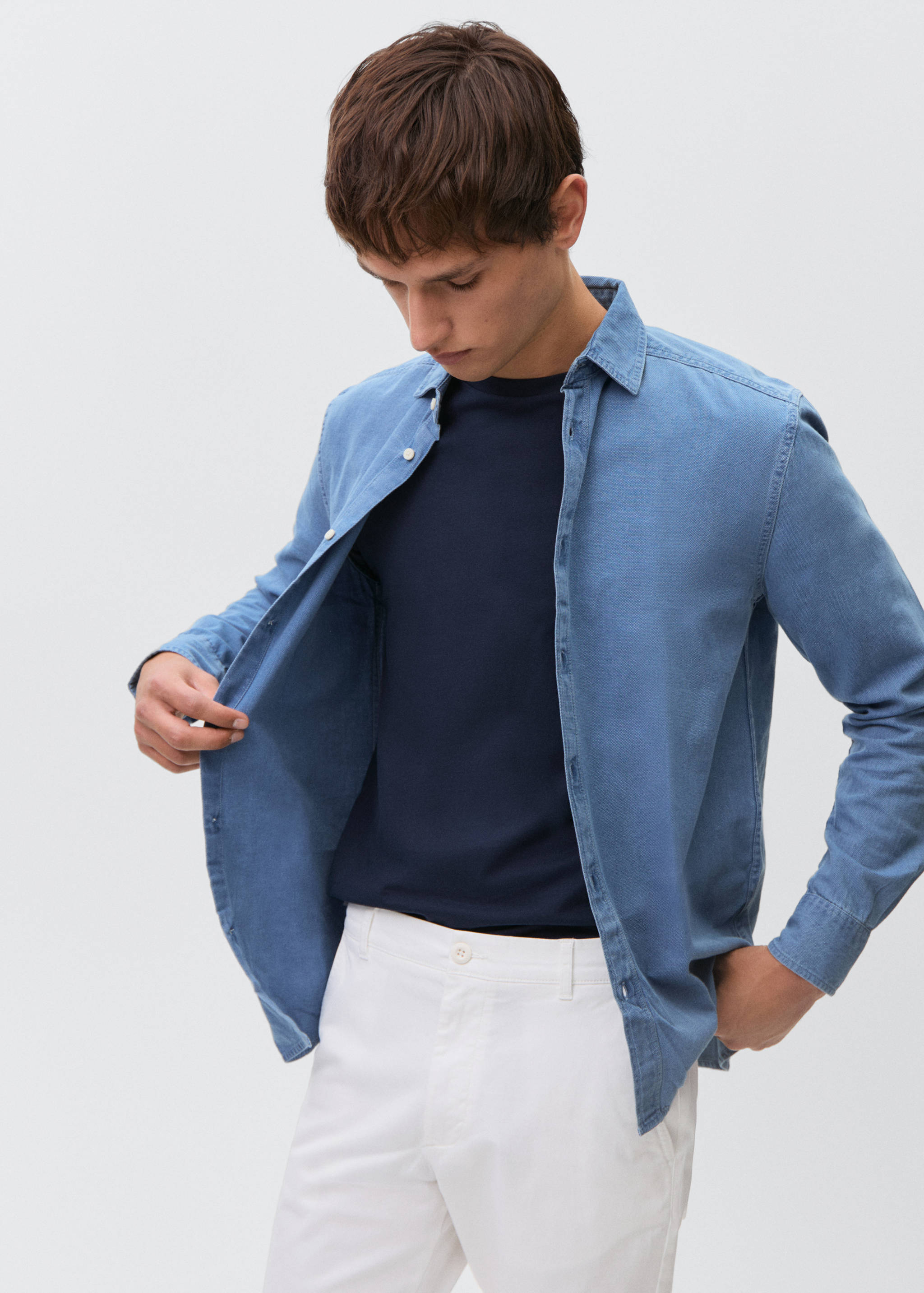 Pantalons xinesos llisos - Pla mig