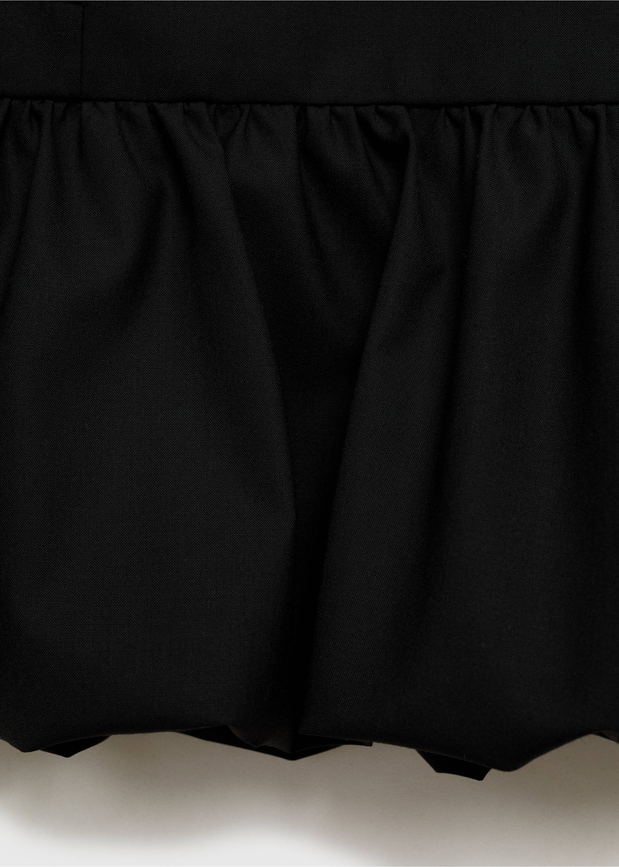 Balon mini suknja s volanima - Detalji artikla 0, Boja ugljena. Ref: 87091055-00.