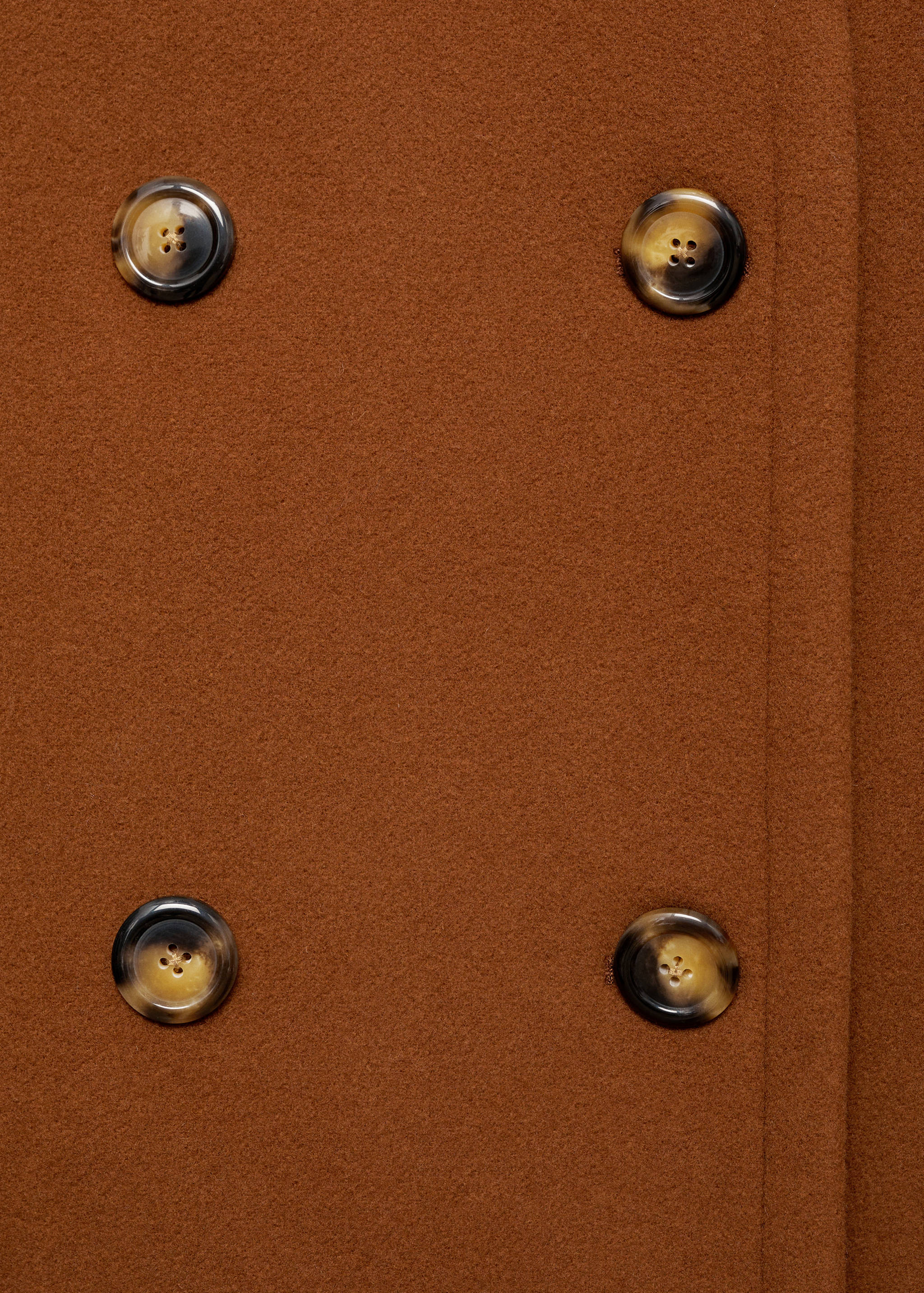 Abrigo corto lana doble botonadura - Detalle del artículo 0