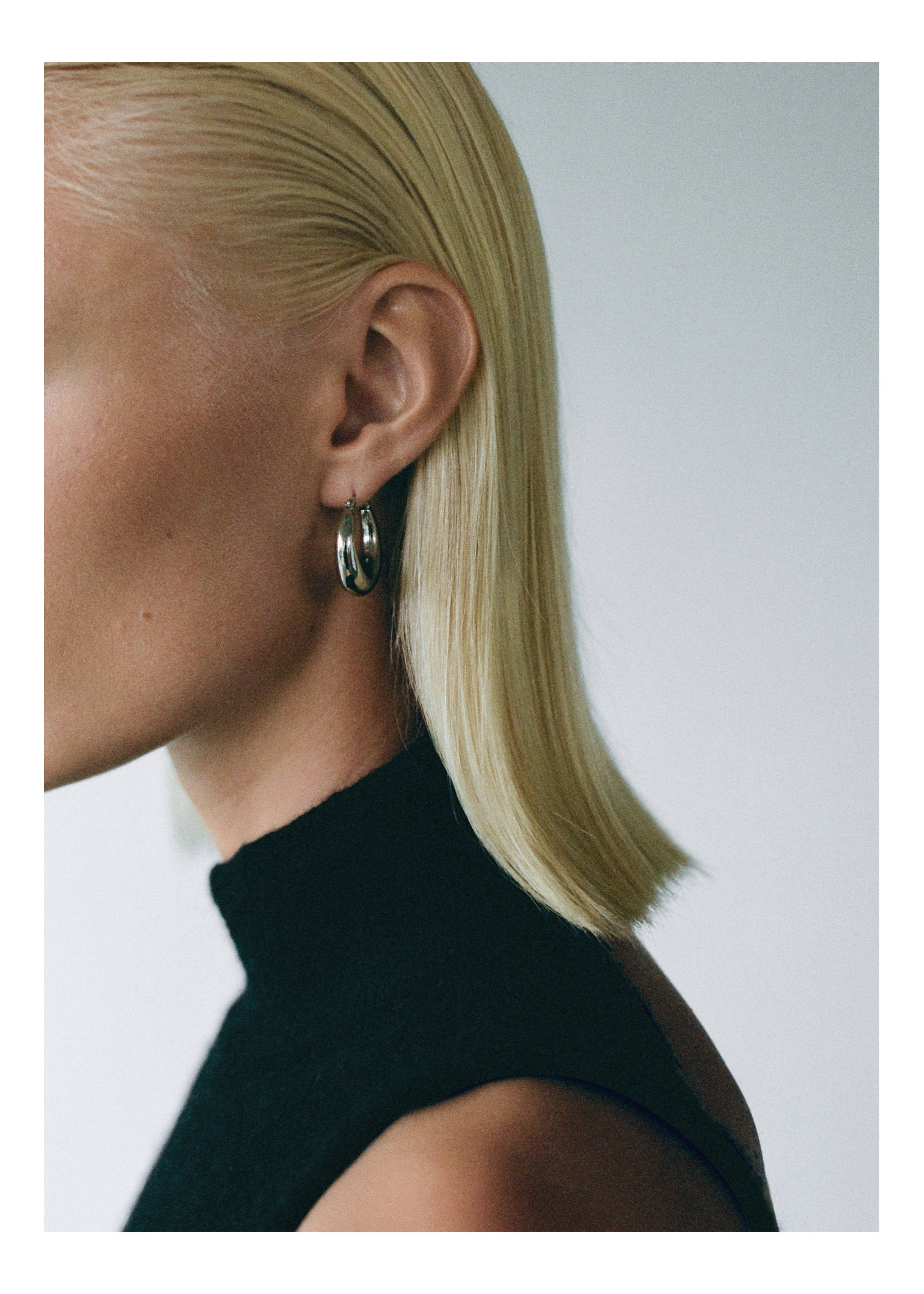 Pendientes aro volumen - Plano general, Plata. Ref: 87091058-00.