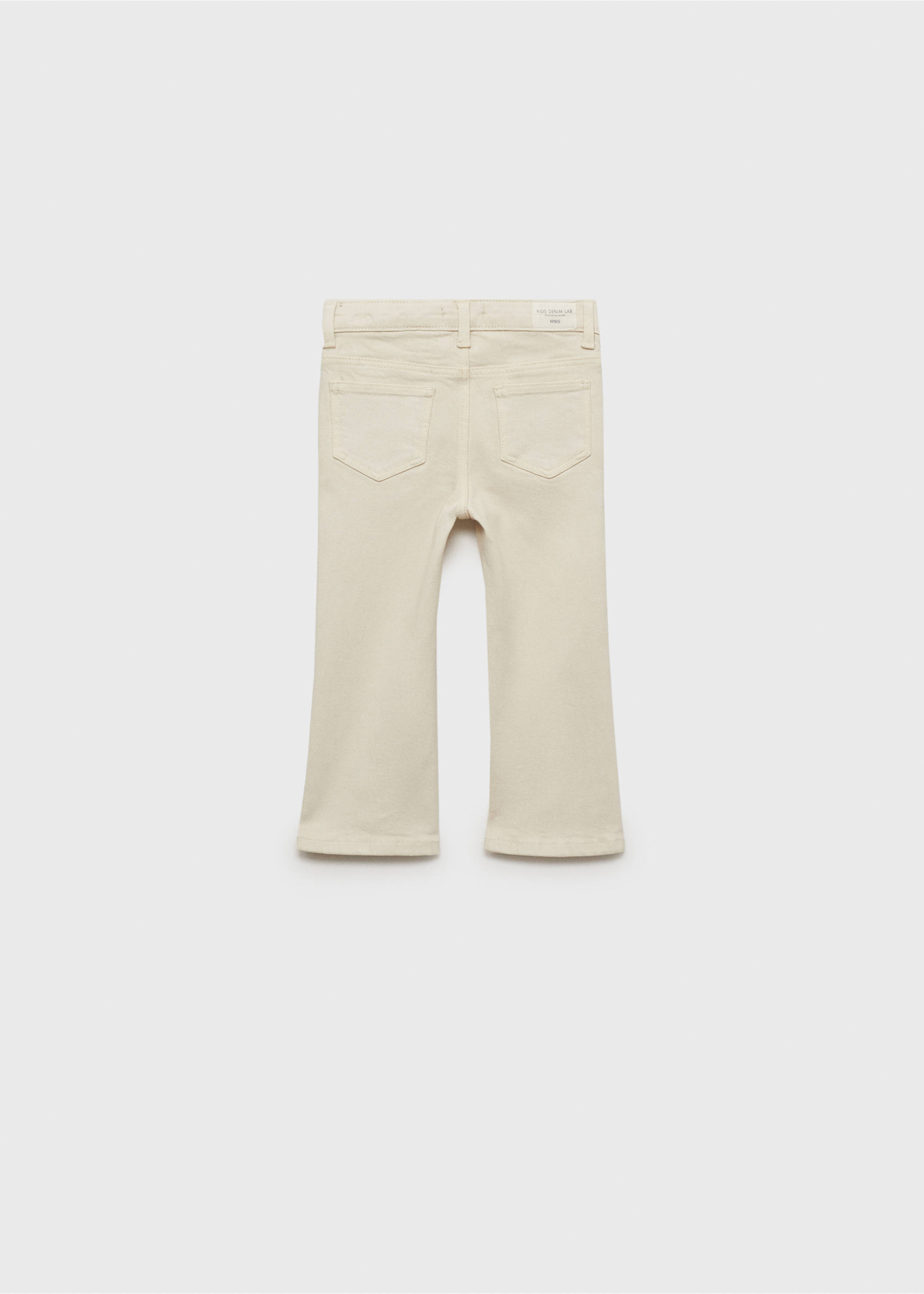 Flared jeans with pocket - Reverse of the article, Sand. Ref: 87091511-00.