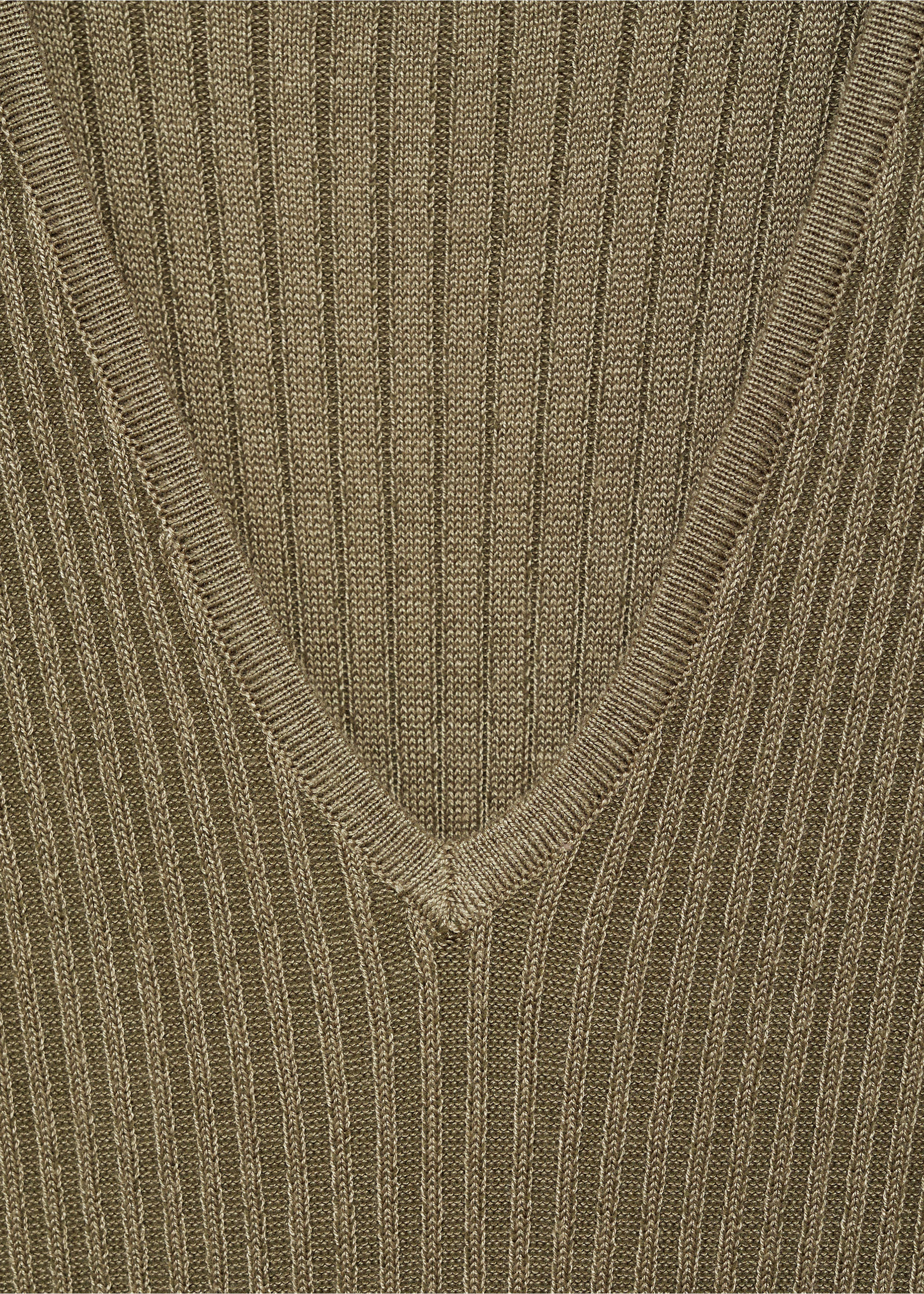 Vestido largo acampanado - Detalle del artículo 8, Khaki. Ref: 87091514-00.