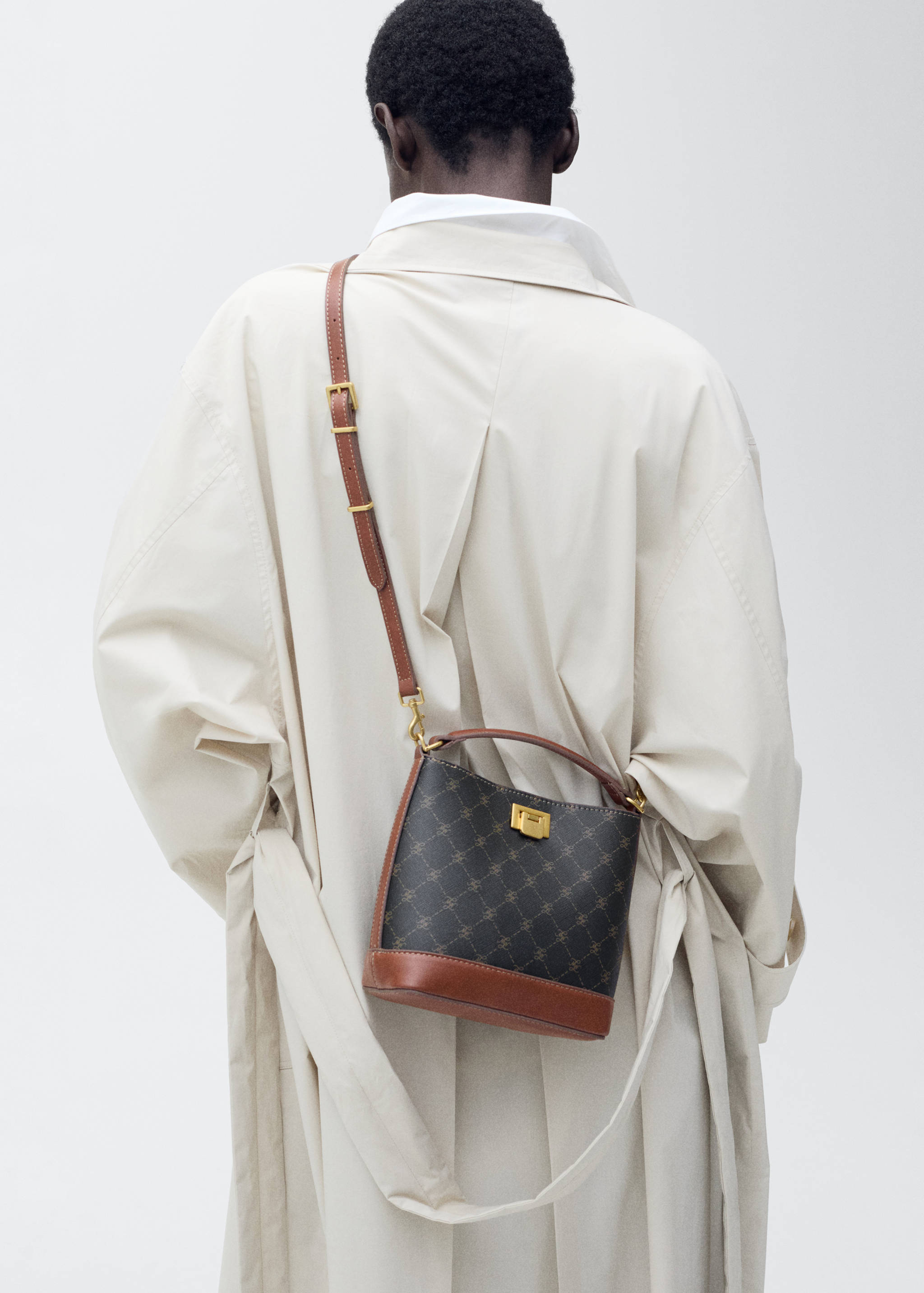 Bolso mini shopper estampado logo - Detalle del artículo 9