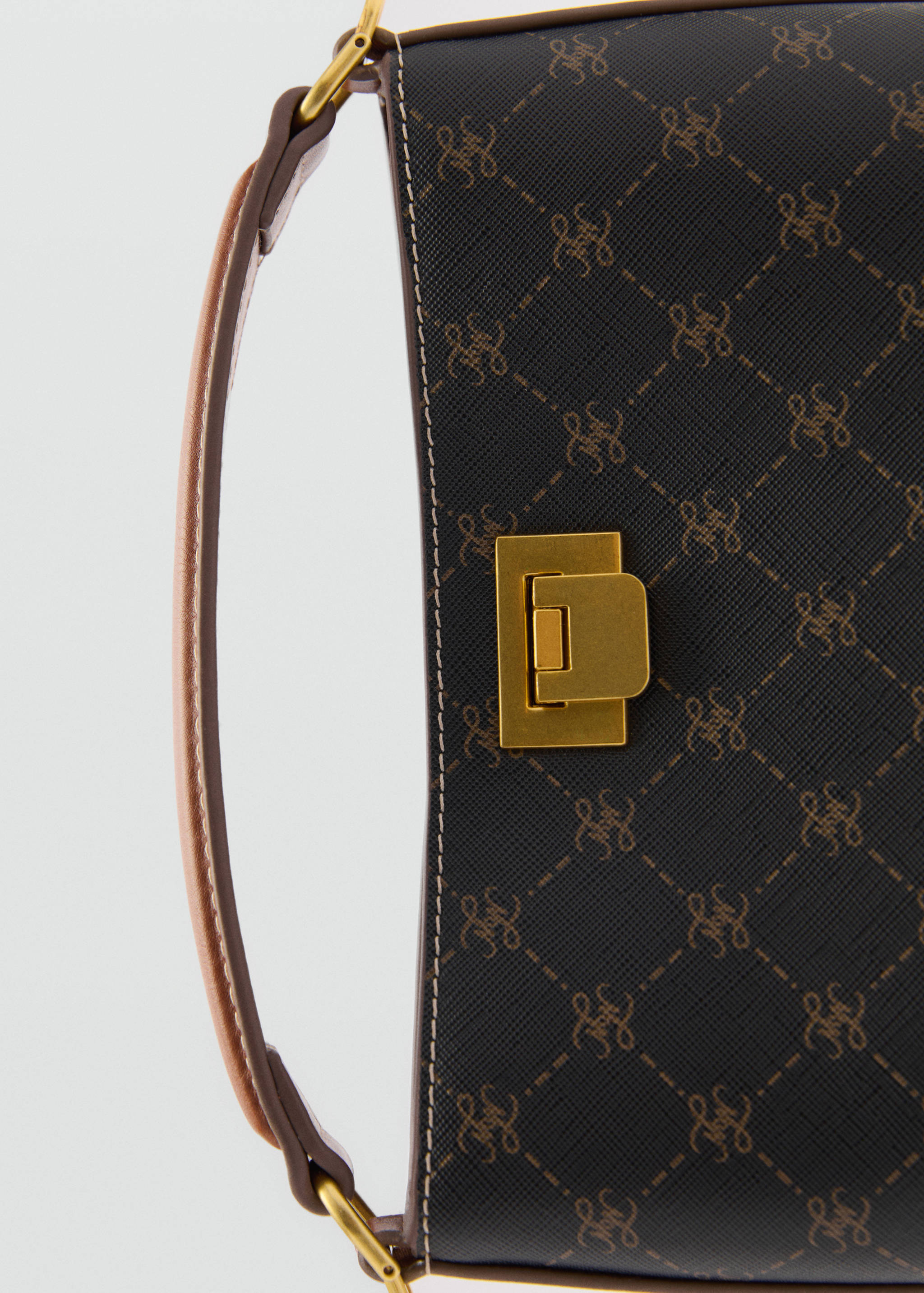 Bolso mini shopper estampado logo - Detalle del artículo 1