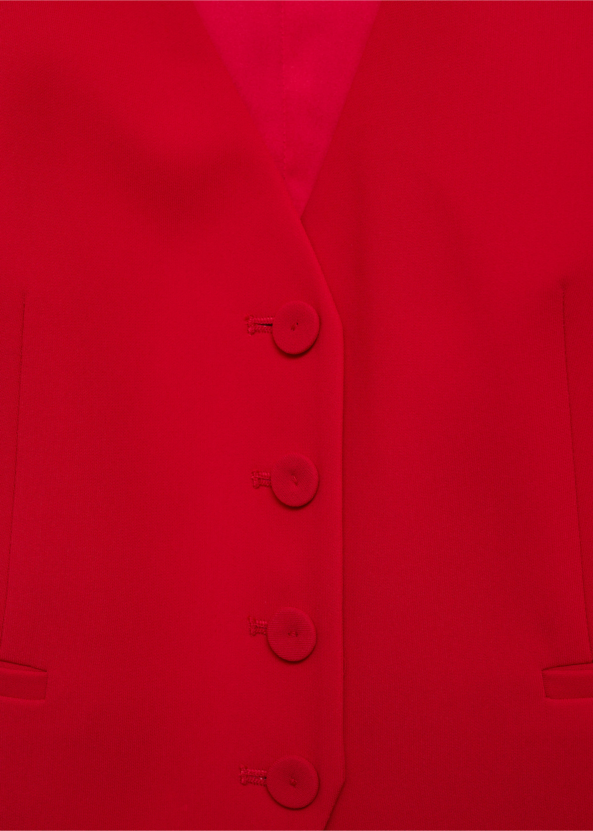 Chaleco traje botones - Detalle del artículo 8, Rojo. Ref: 87091518-00.