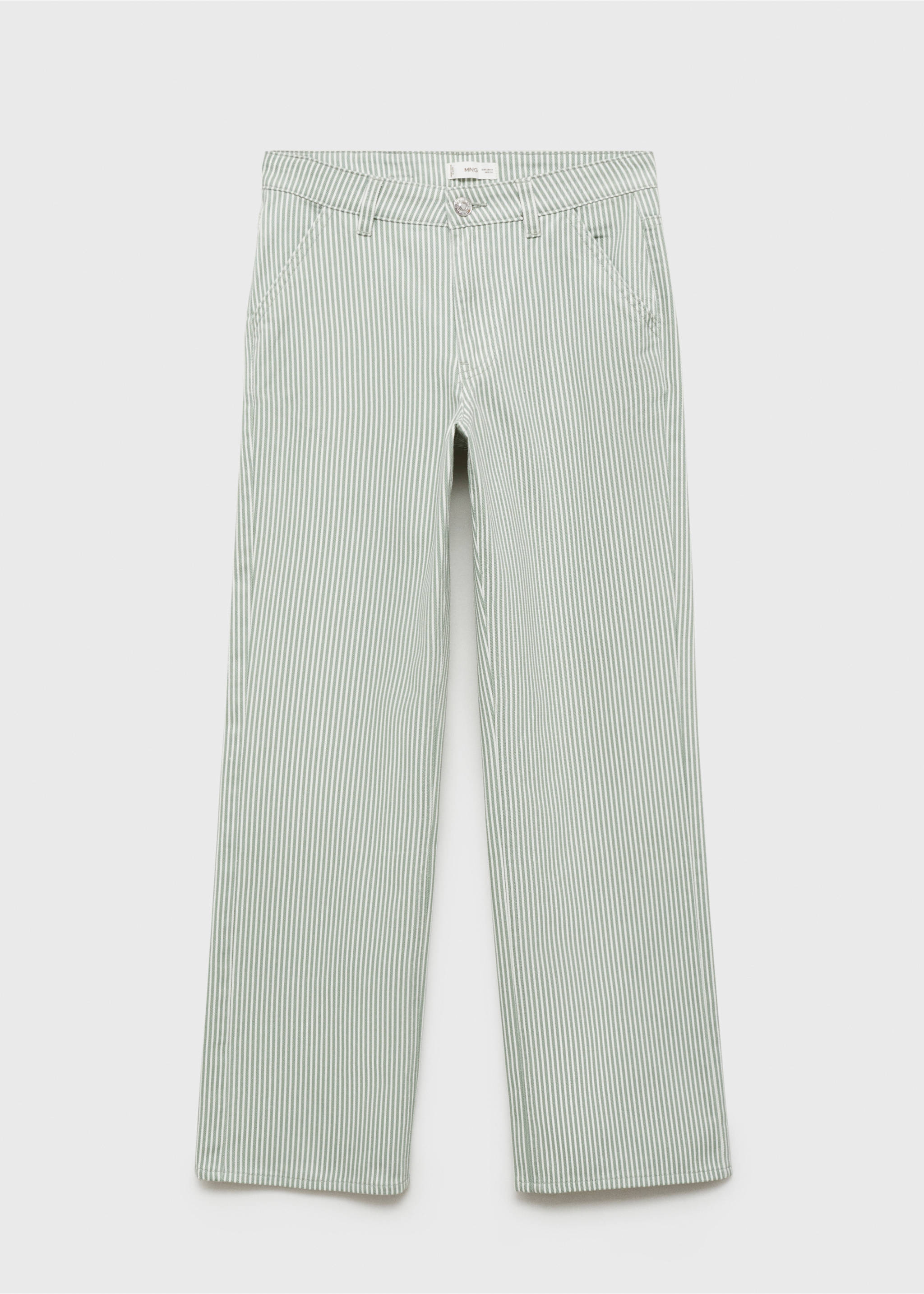 Jeans straight rayas - Artículo sin modelo, Verde pastel. Ref: 87091520-00.