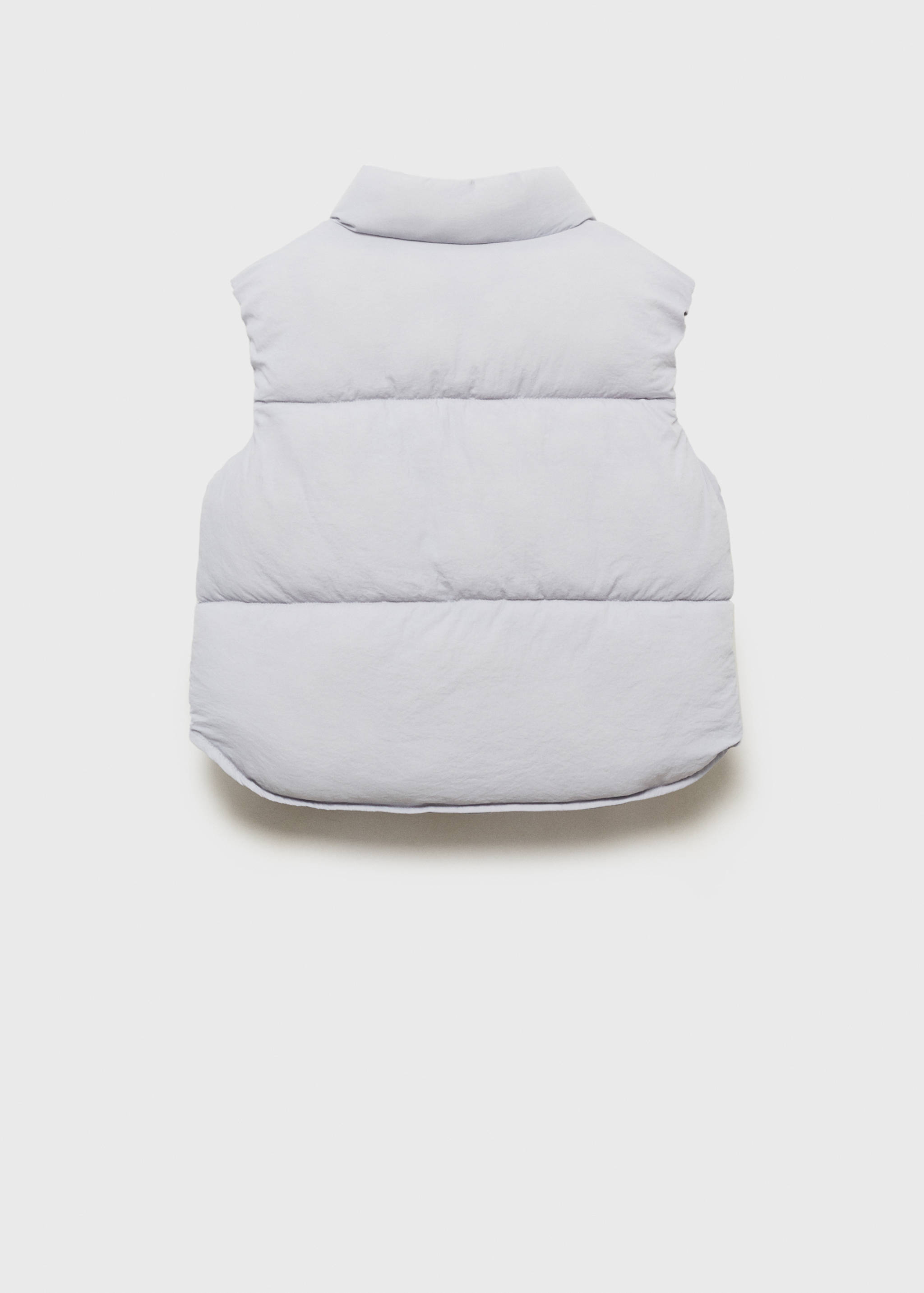 Quilted gilet with buttons - Reverse of the article