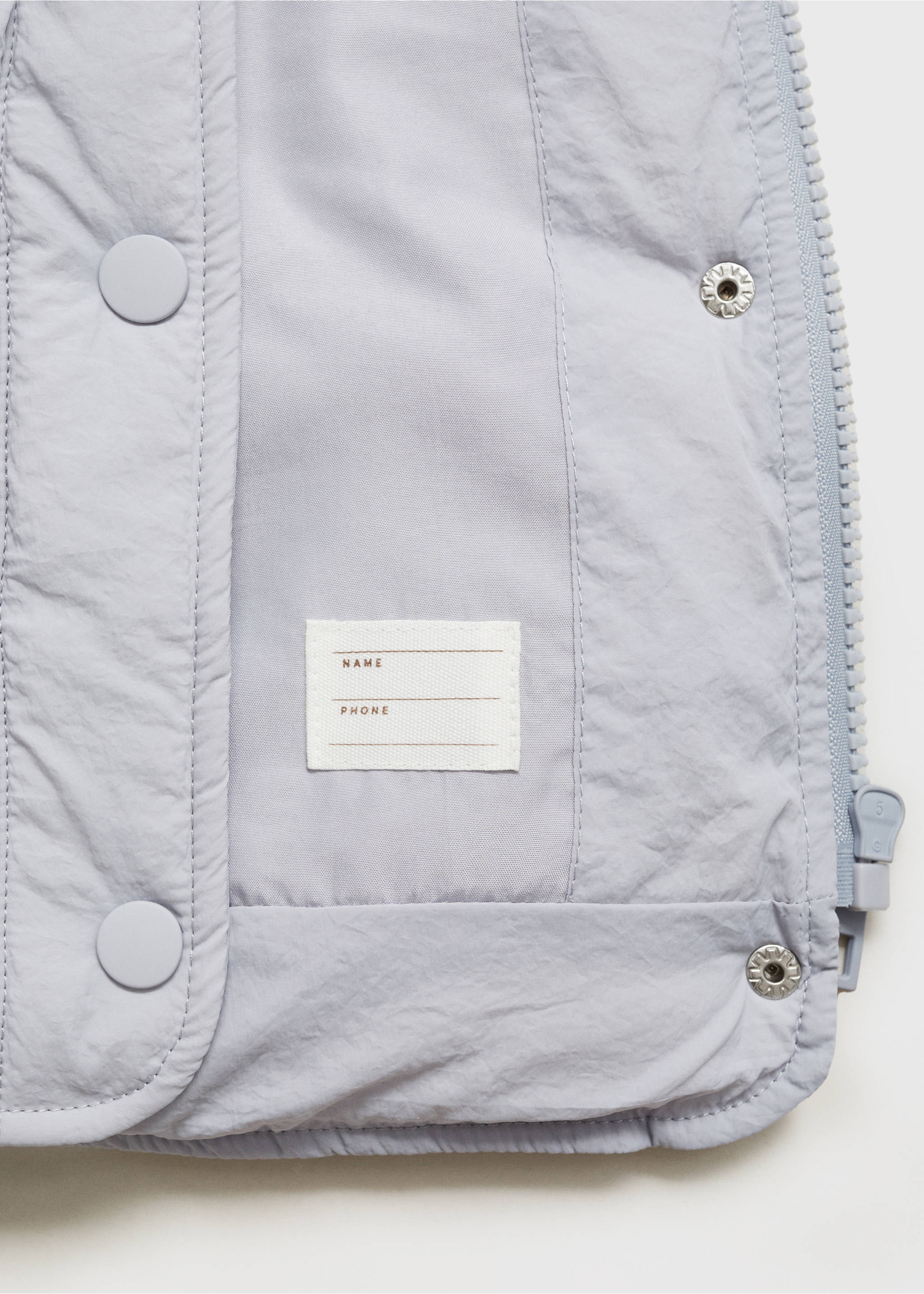 Steppweste mit Knöpfen - Detail des Artikels 0, Blau. Ref: 87092534-00.