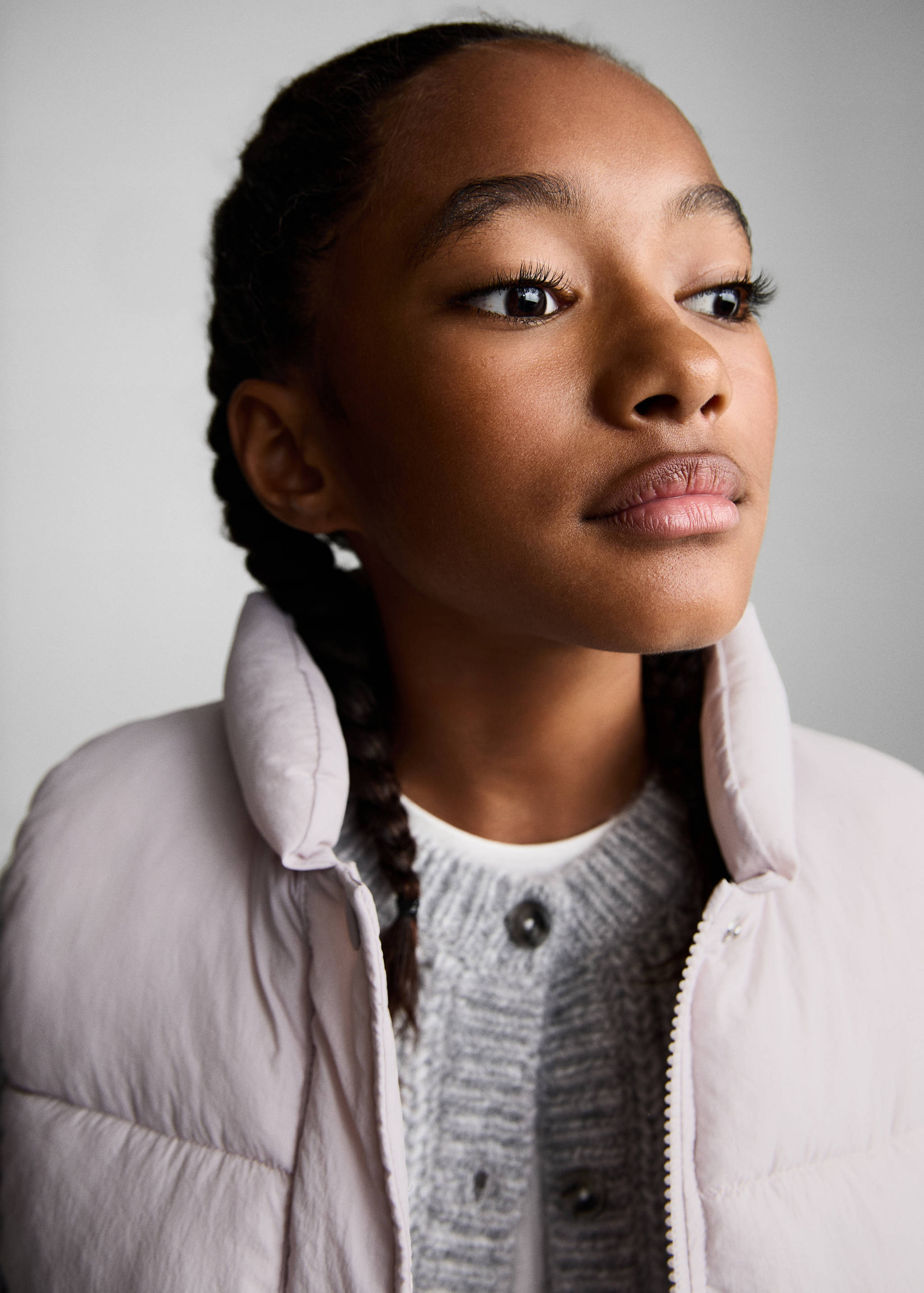 Quilted gilet with buttons - Details of the article 1