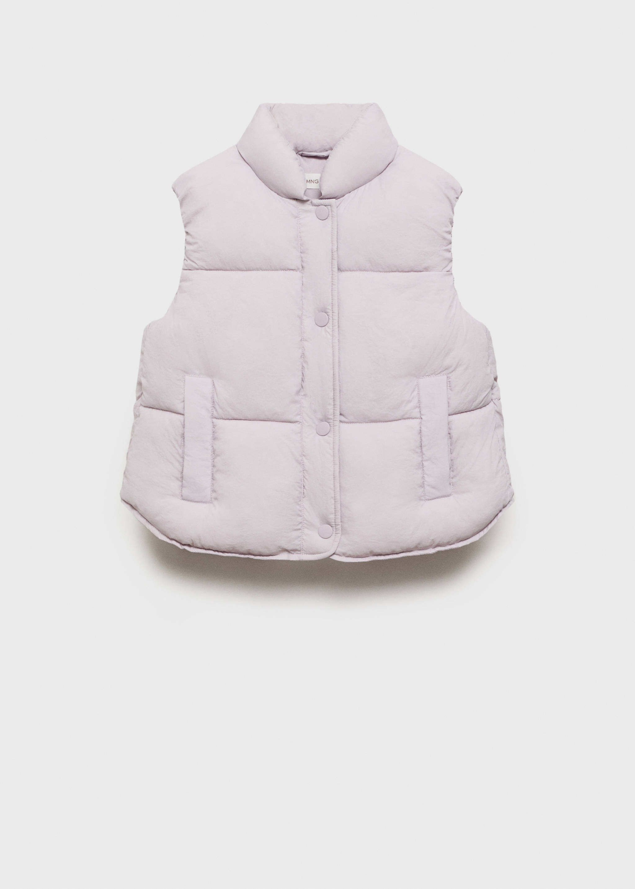 Quilted gilet with buttons - Article without model