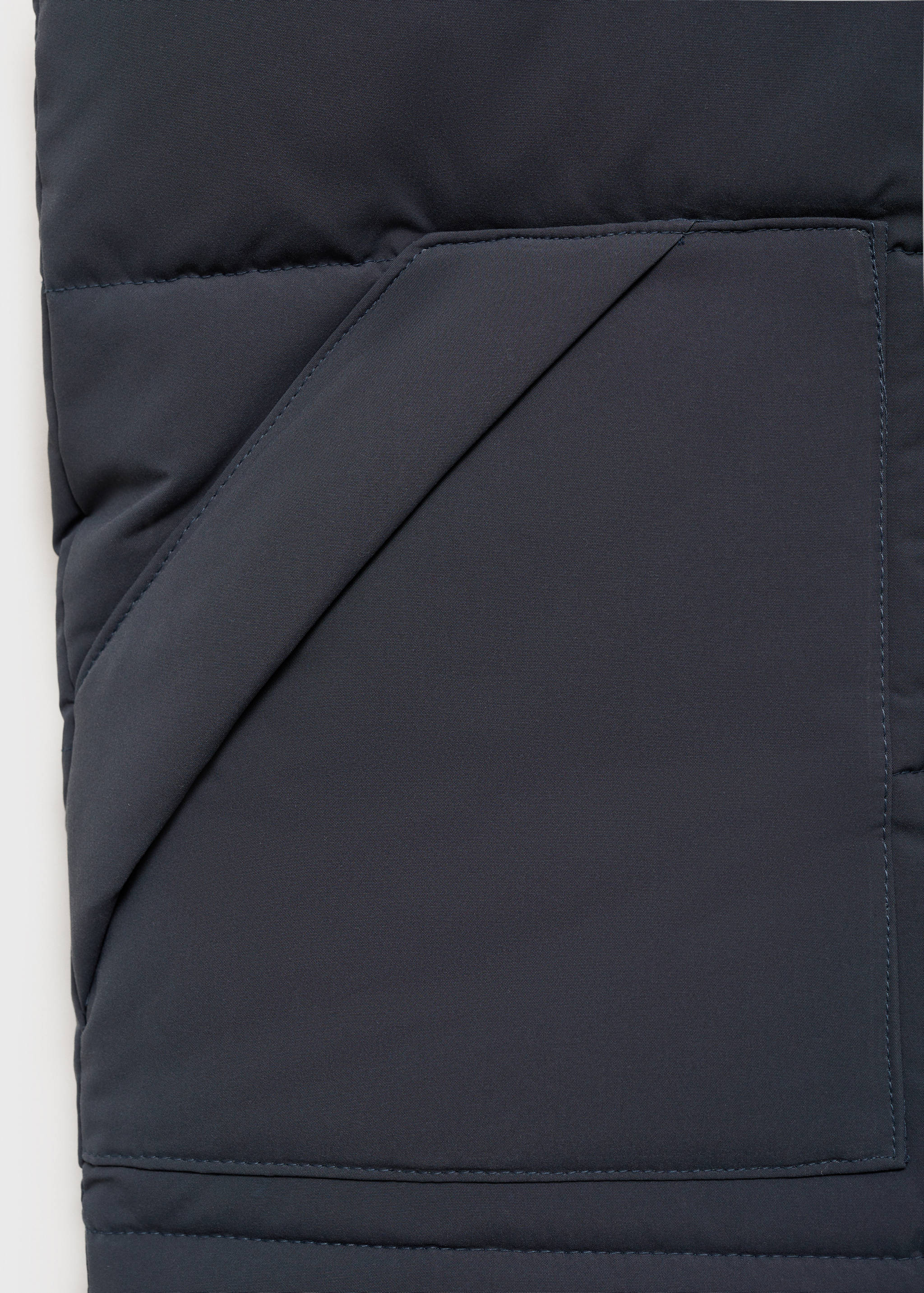 Quilted gilet with hood - Details of the article 0